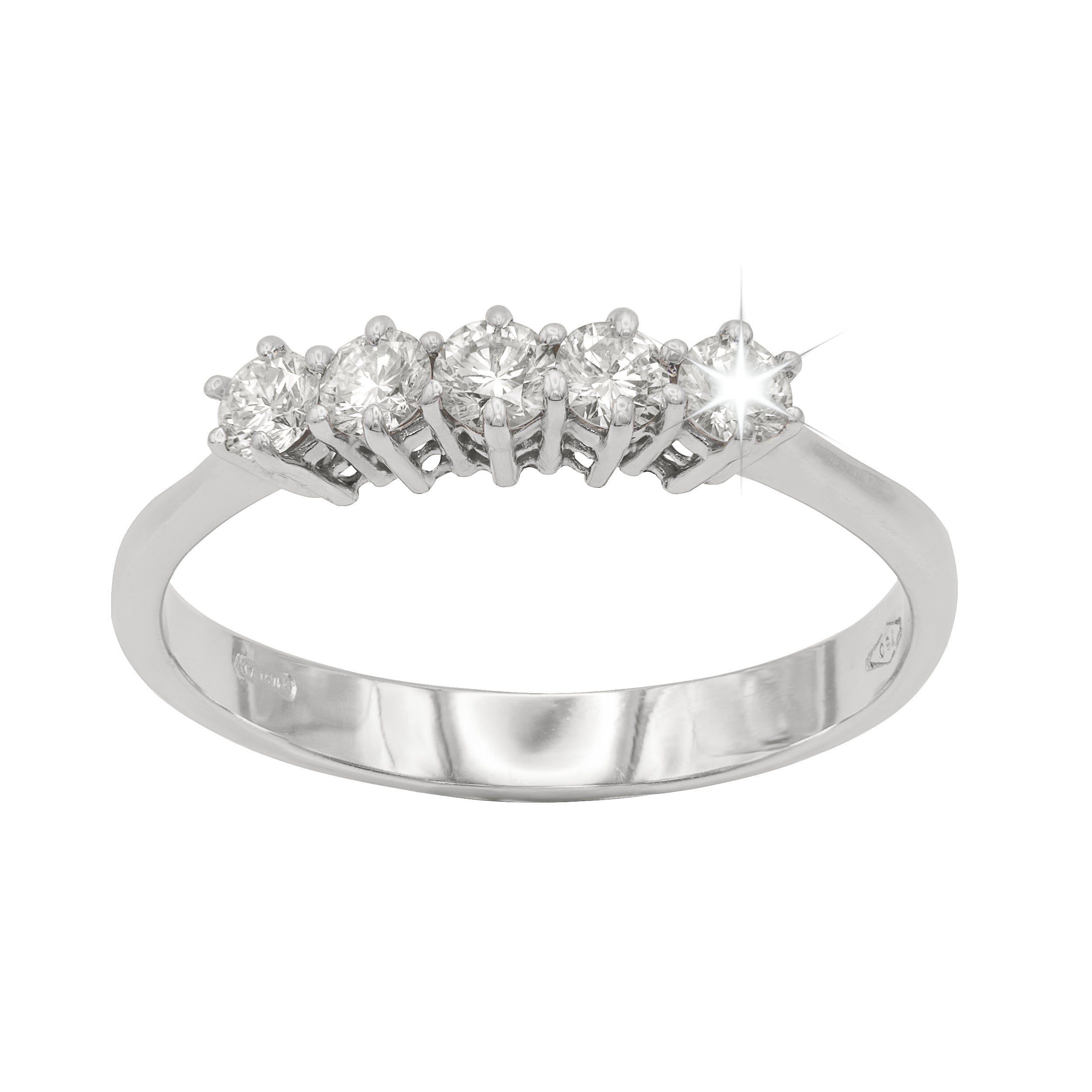 ANELLO VERETTA  DIAMANTI NATURALI KT 0,30