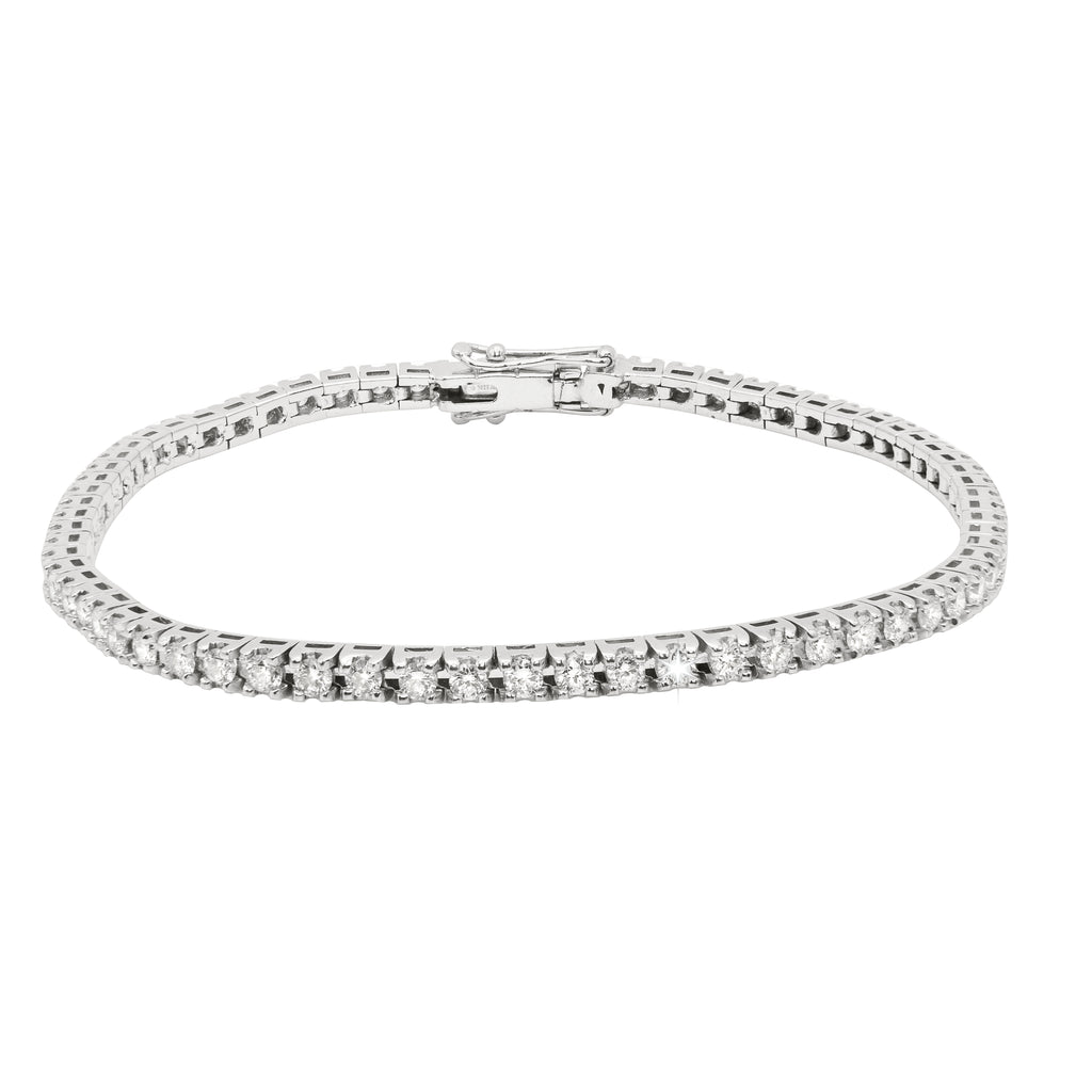 BRACCIALE TENNIS DIAMANTI NATURALI  KT 2,07 I COLOR VVS2