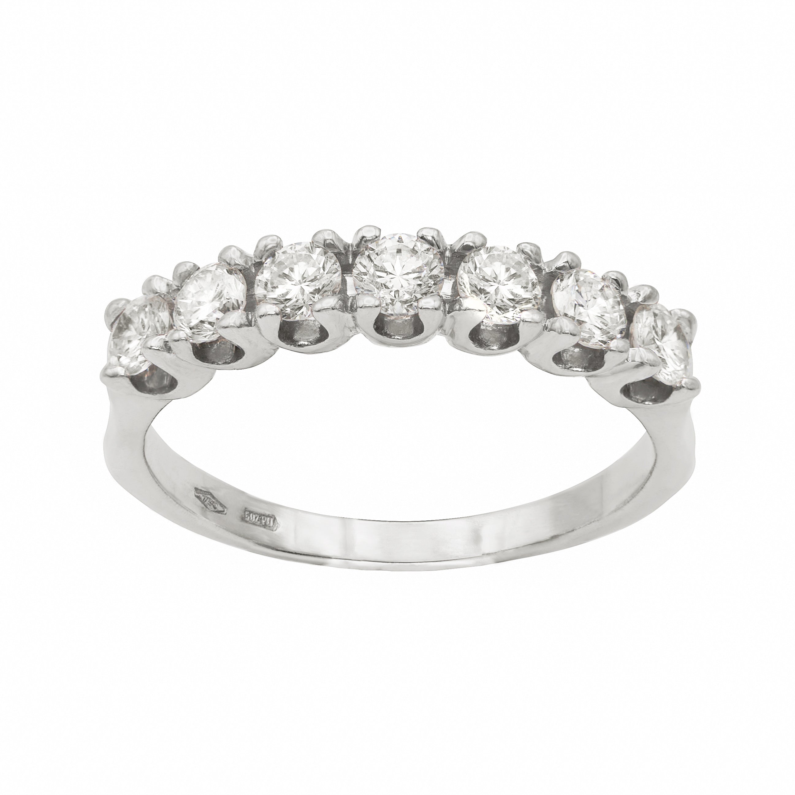 ANELLO VERETTA DIAMANTI NATURALI KT 0,56 H COLOR VS1