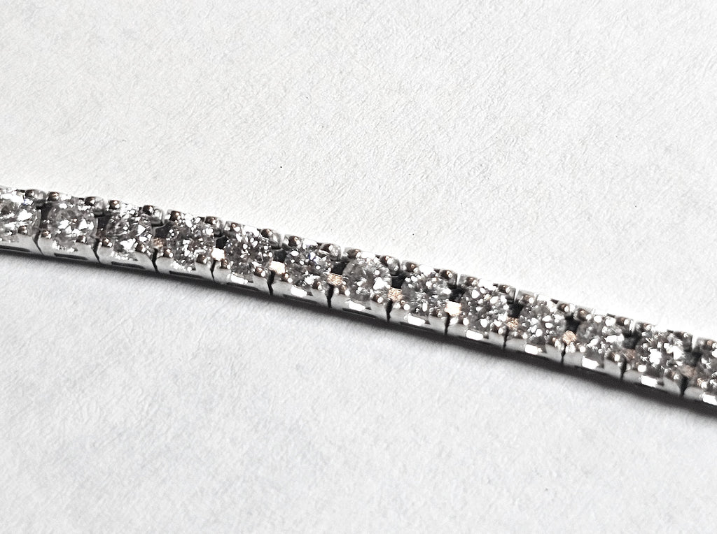 BRACCIALE TENNIS DIAMANTI NATURALI  KT 2,07 I COLOR VVS2