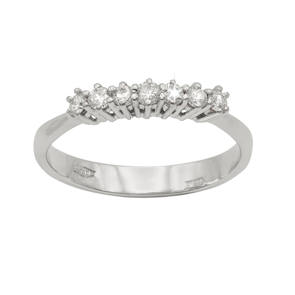 ANELLO VERETTA DIAMANTI NATURALI KT 0,21 G COLOR VS1