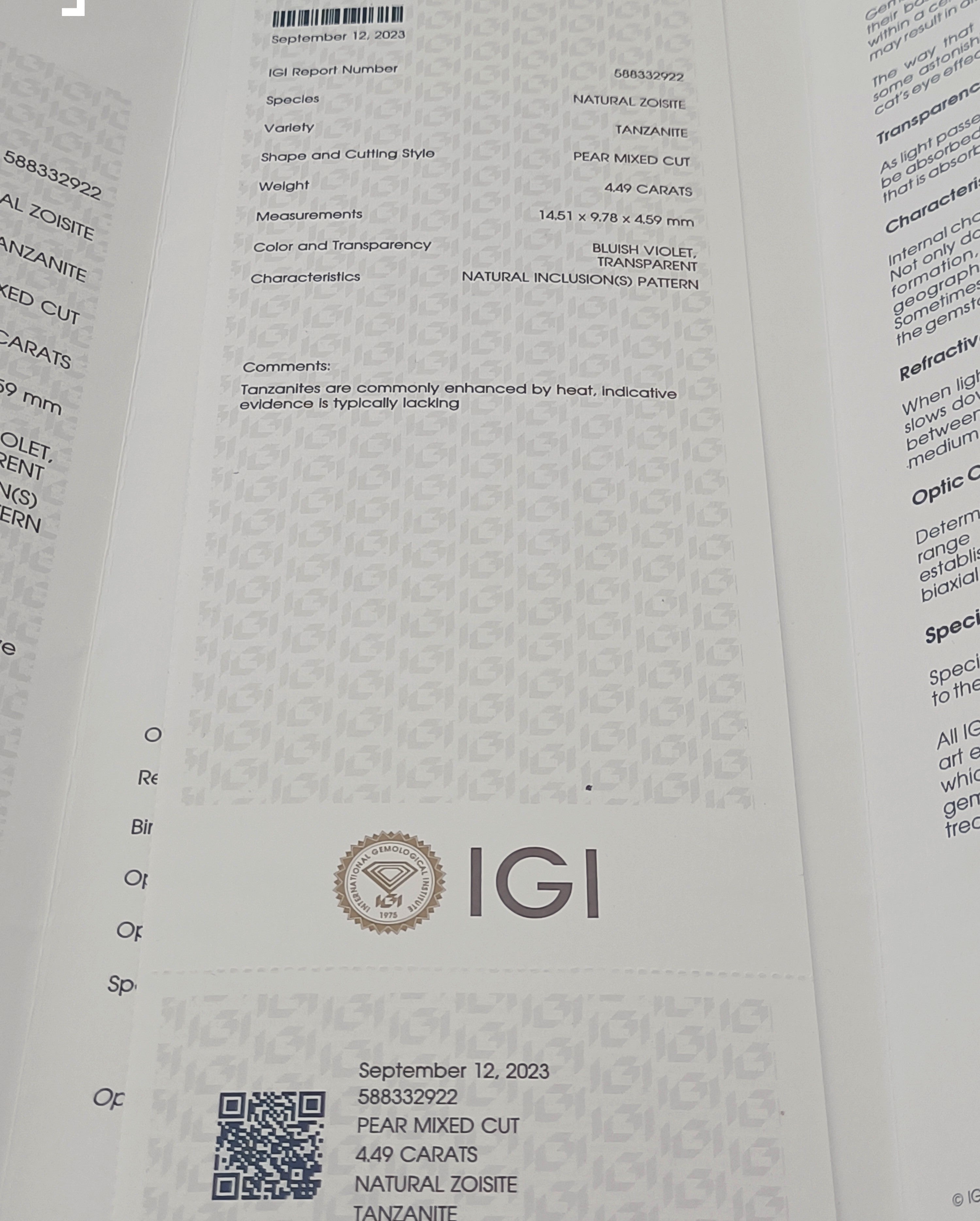 ANELLO GOCCIA TANZANITE E DIAMANTI.....KT 4,49 + KT 0,50 G COLOR VS