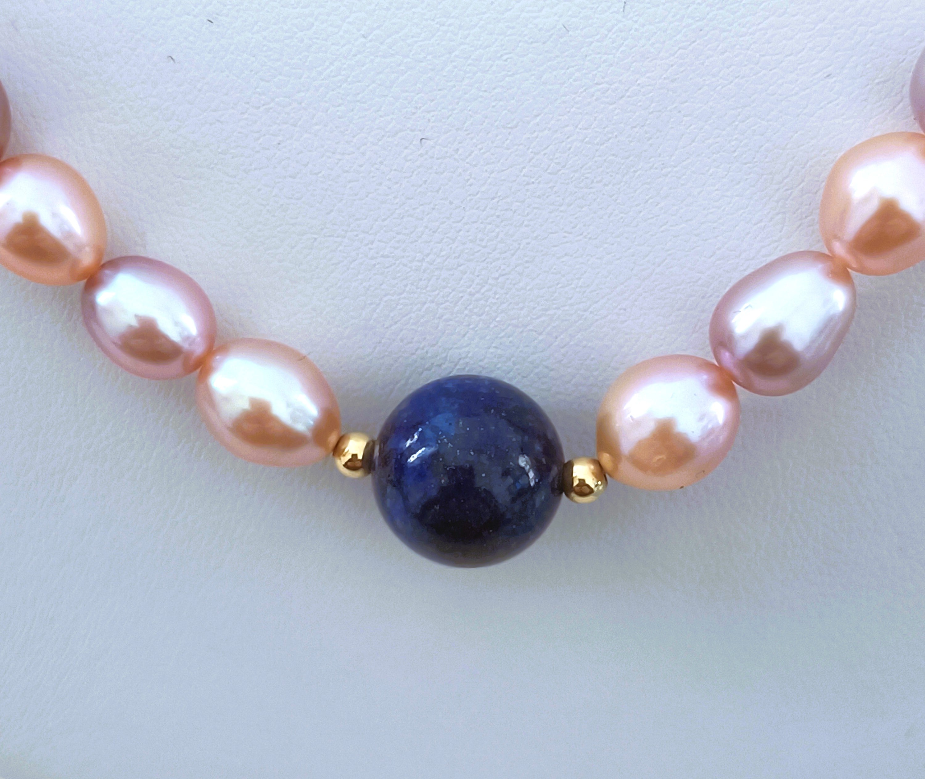 COLLANA DI PERLE AKOYA STUPENDA E ORO GIALLO 18KT