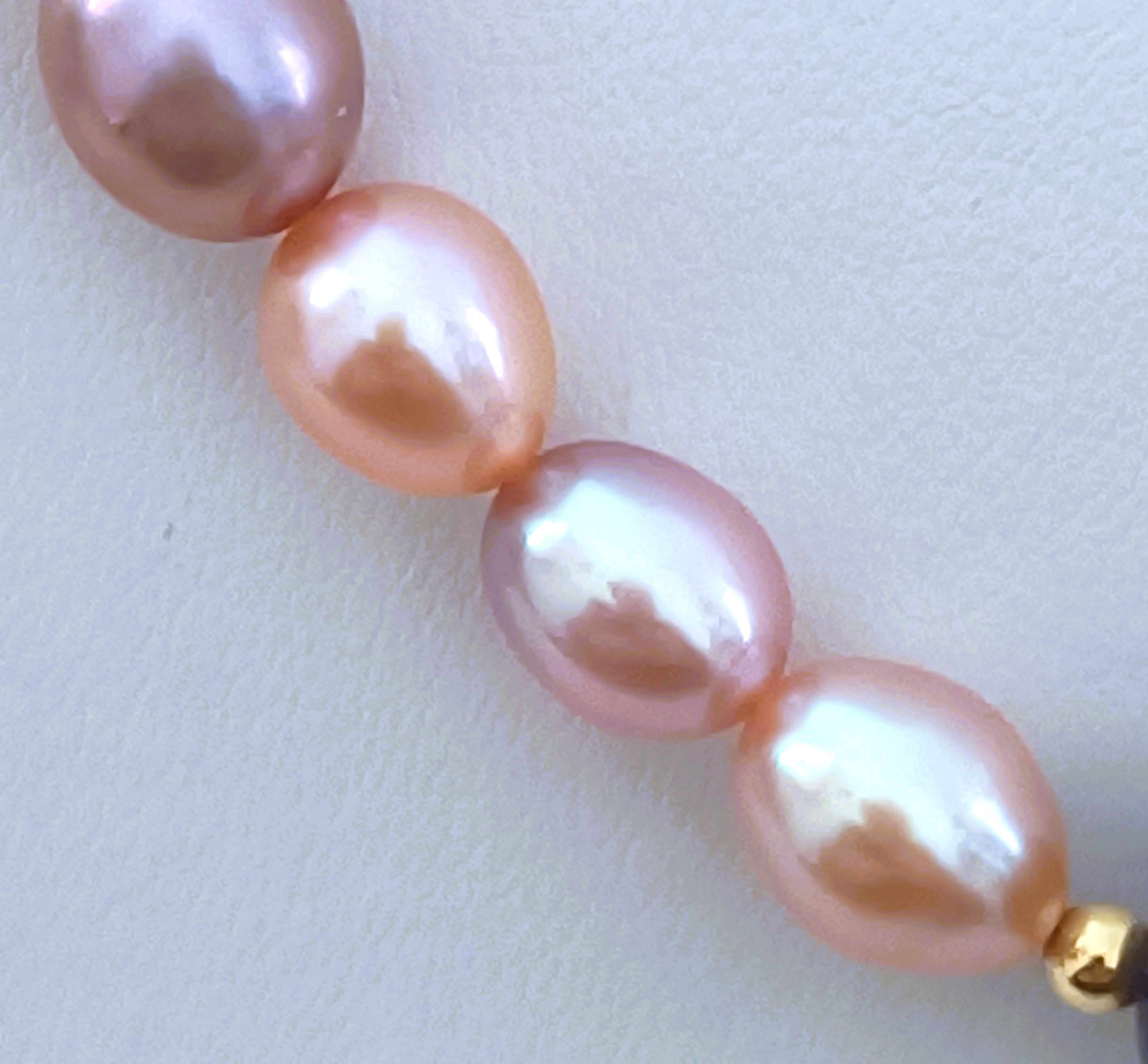 COLLANA DI PERLE AKOYA STUPENDA E ORO GIALLO 18KT