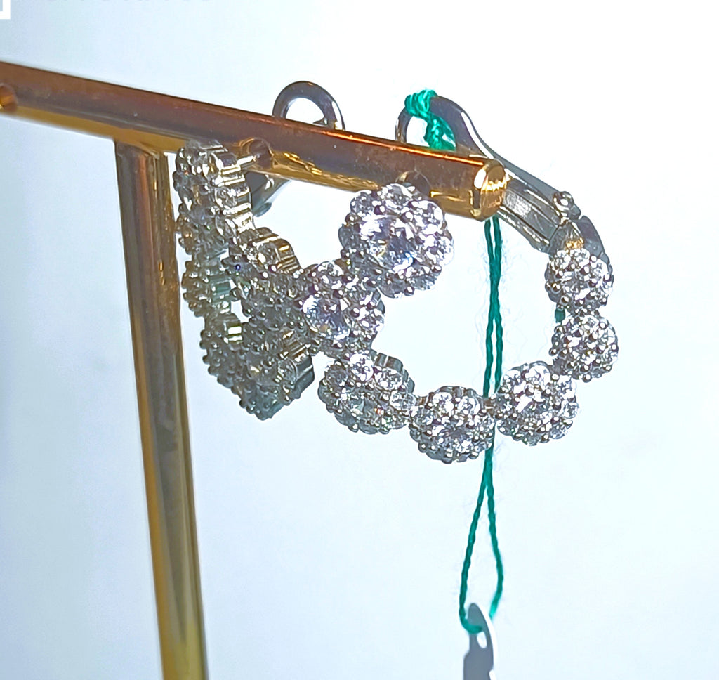 ORECCHINI IN ARGENTO 925 E ZIRCONI ALTISSIMA QUALITA'