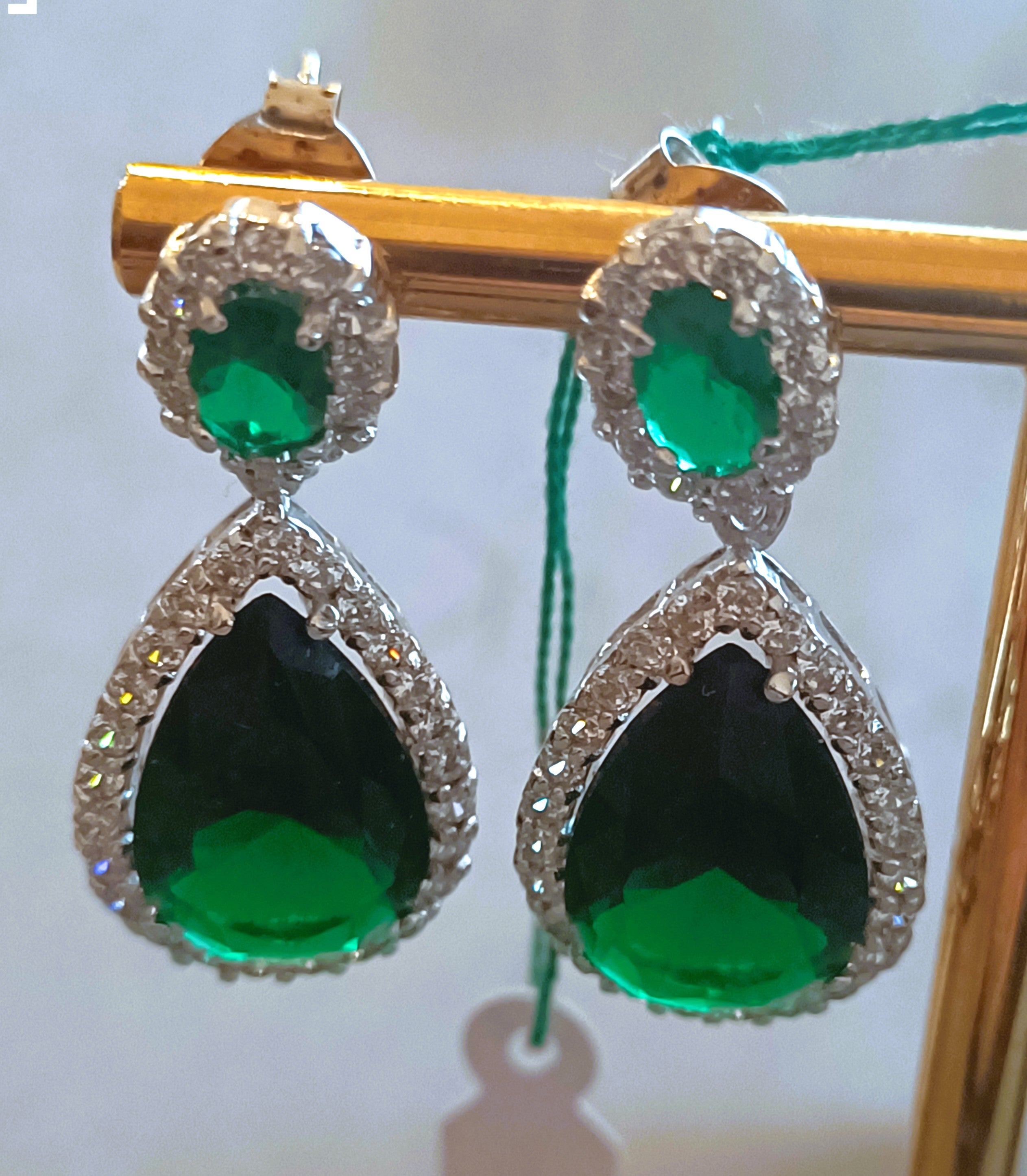 ORECCHINI IN ARGENTO 925 E VETRI COLORATI STUPENDI