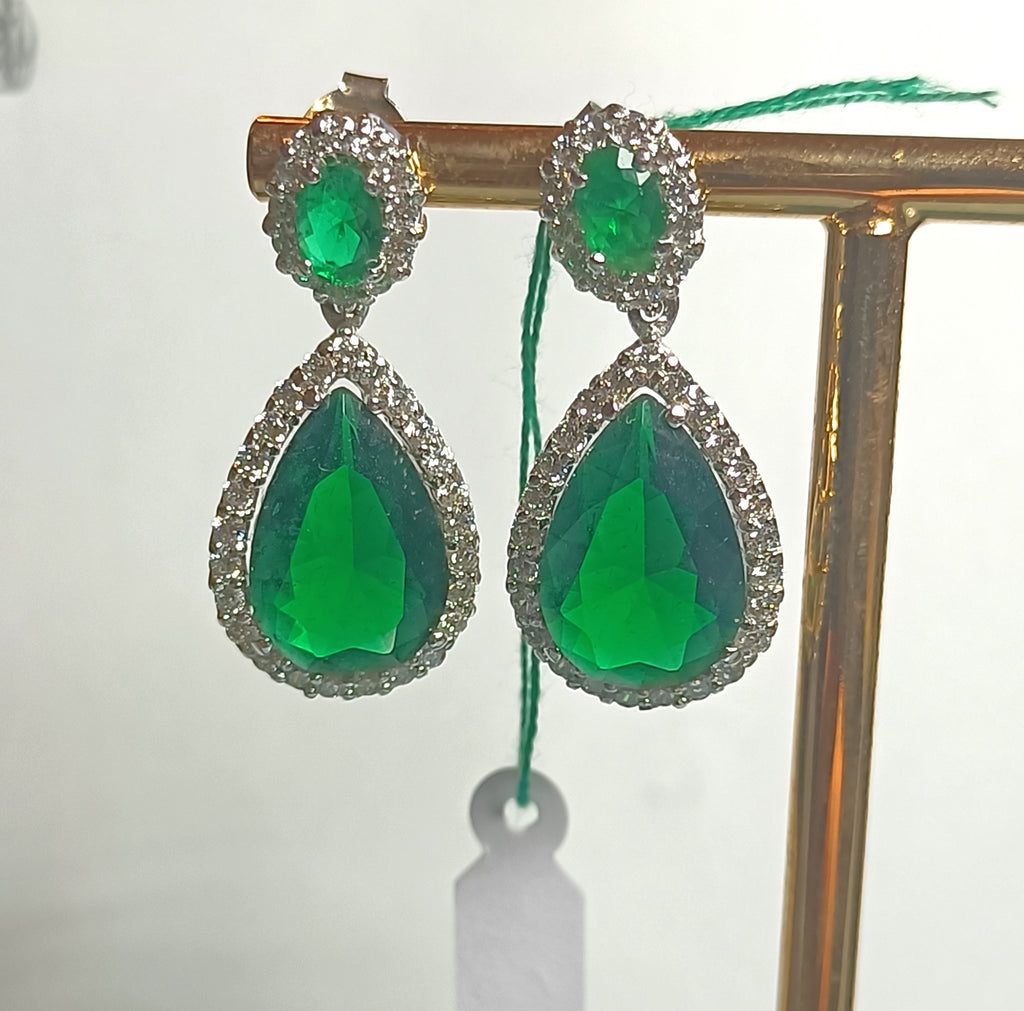 ORECCHINI IN ARGENTO 925 E VETRI COLORATI STUPENDI