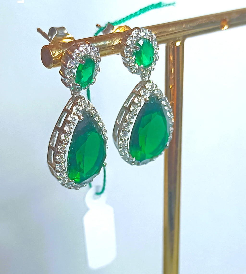 ORECCHINI IN ARGENTO 925 E VETRI COLORATI STUPENDI