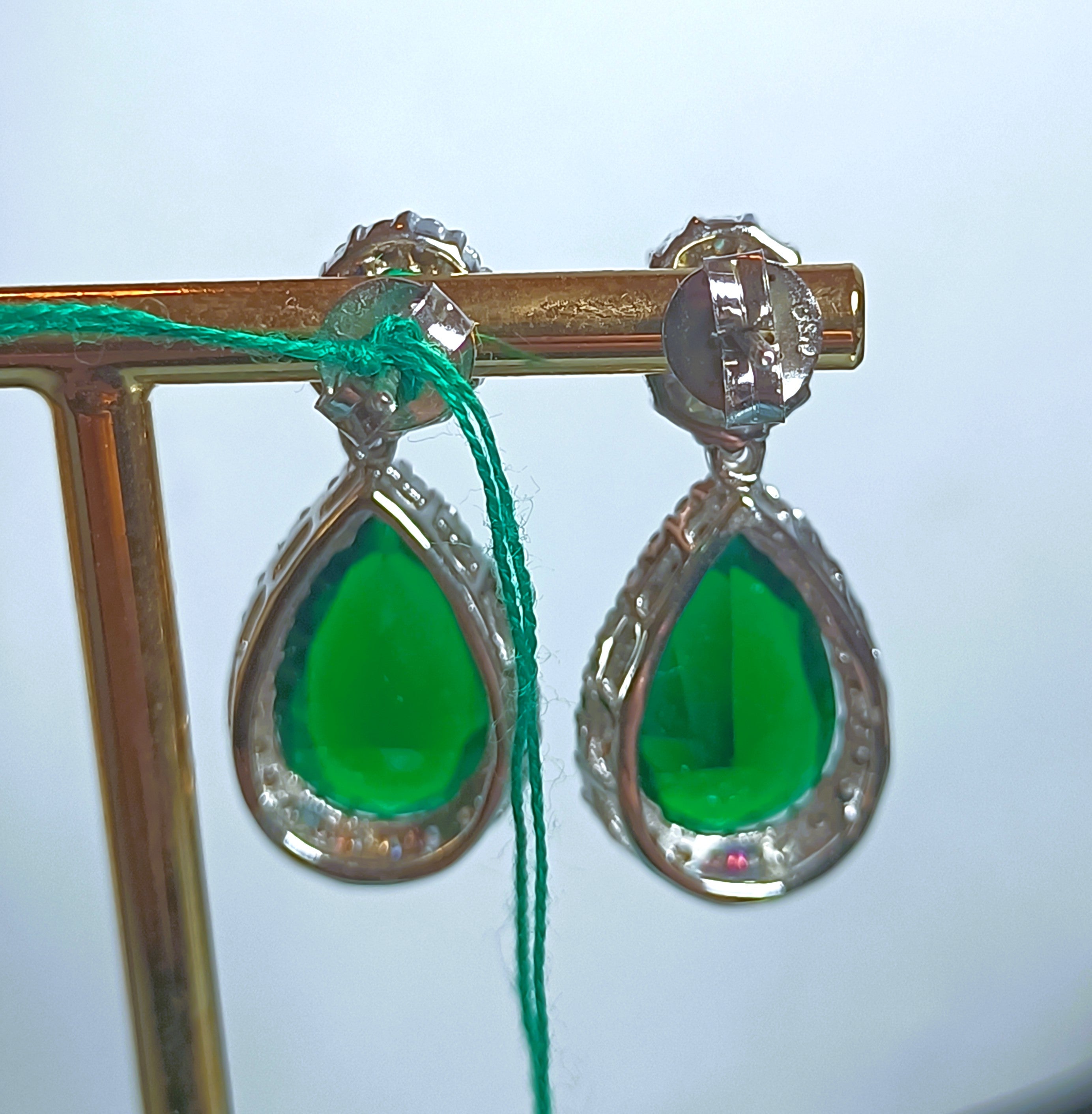 ORECCHINI IN ARGENTO 925 E VETRI COLORATI STUPENDI