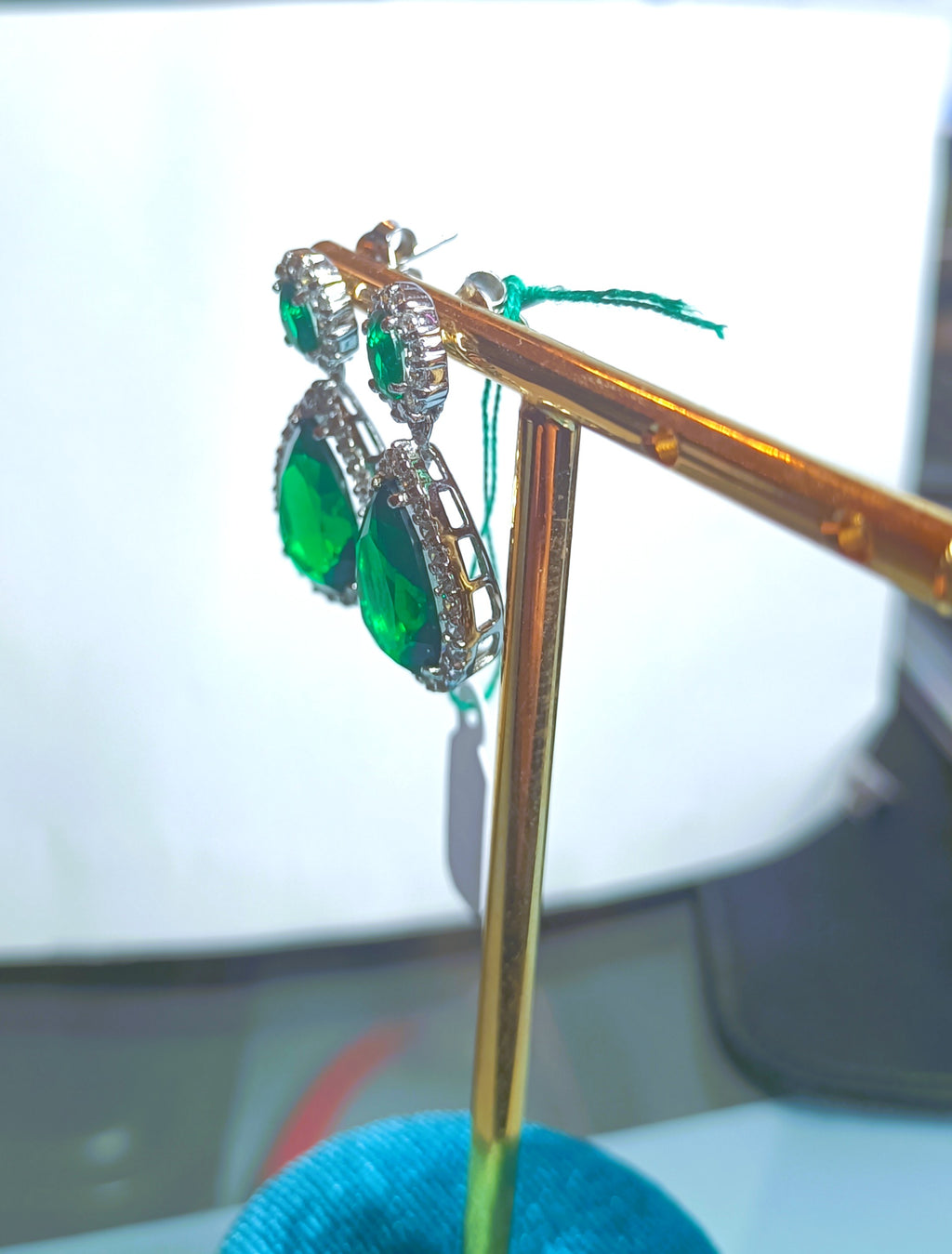 ORECCHINI IN ARGENTO 925 E VETRI COLORATI STUPENDI