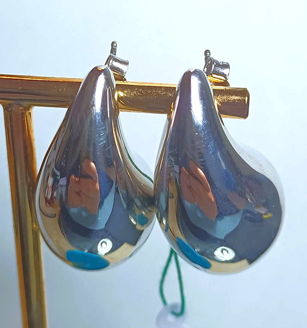 ORECCHINI IN ARGENTO 925 FORMA PERA COLLEZIONE 2024