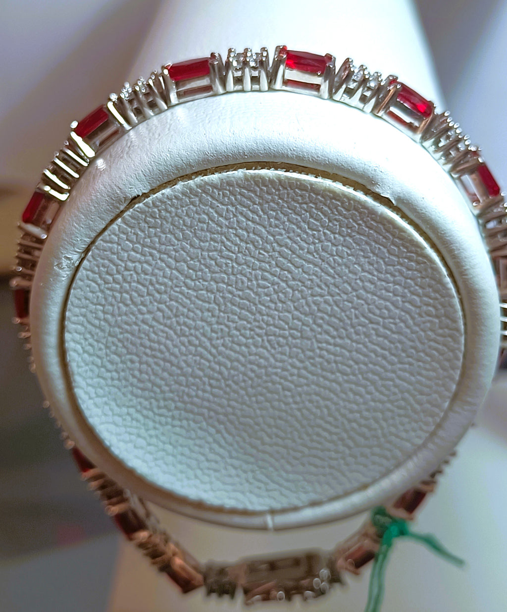 BRACCIALE GIOIELLO  IN ARGENTO 925 CON ZIRCONI ROSSI E BIANCHI