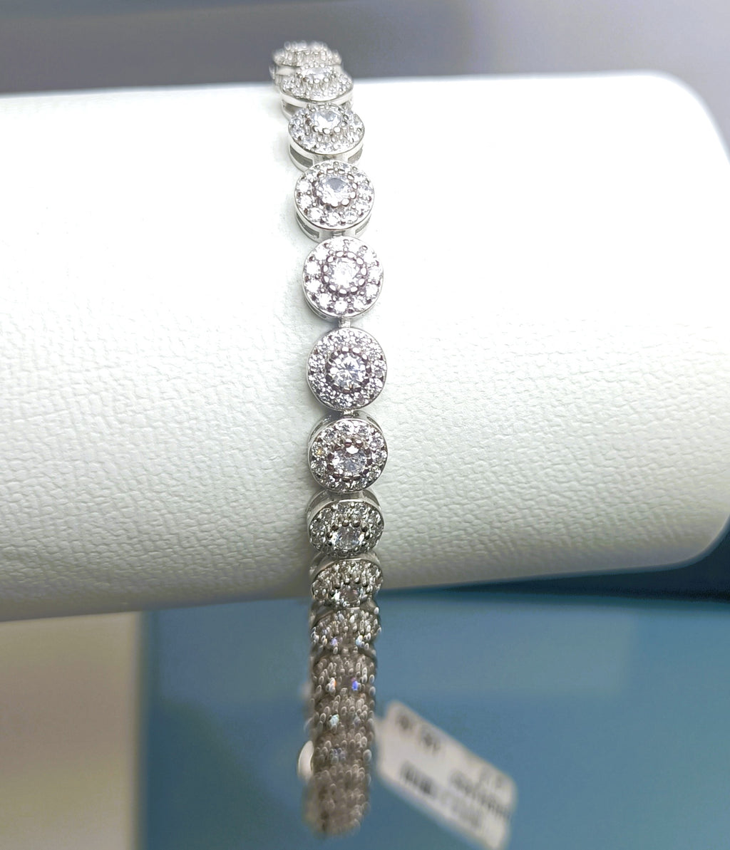 BRACCIALE IN ARGENTO 925 E CUBIC ZIRCONIA BIANCHI LUCENTI