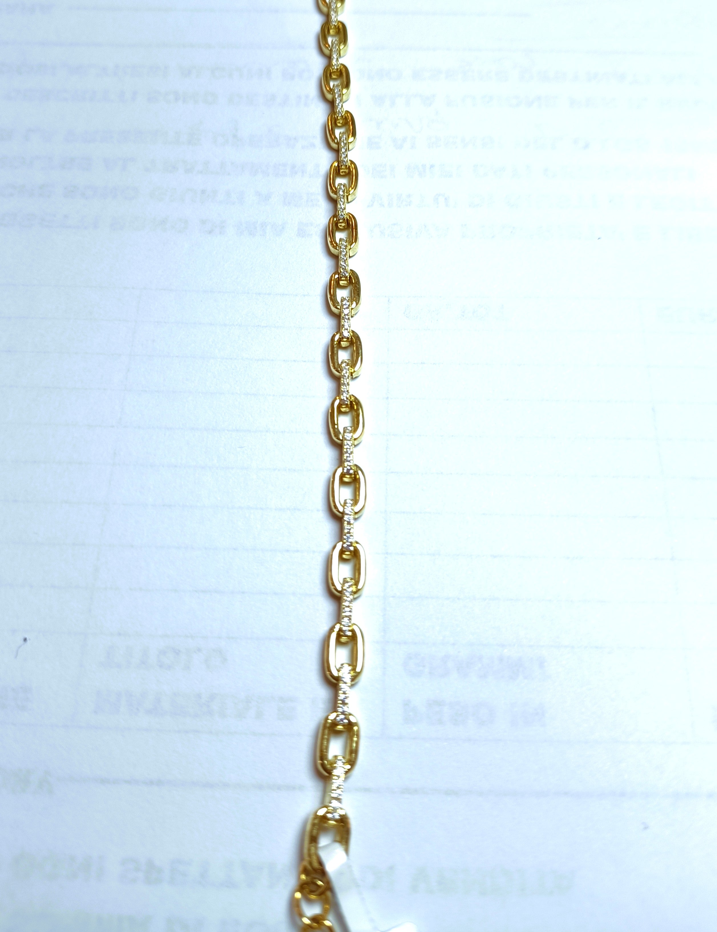 BRACCIALE IN ARGENTO 925 PLACCATO COLOR ORO