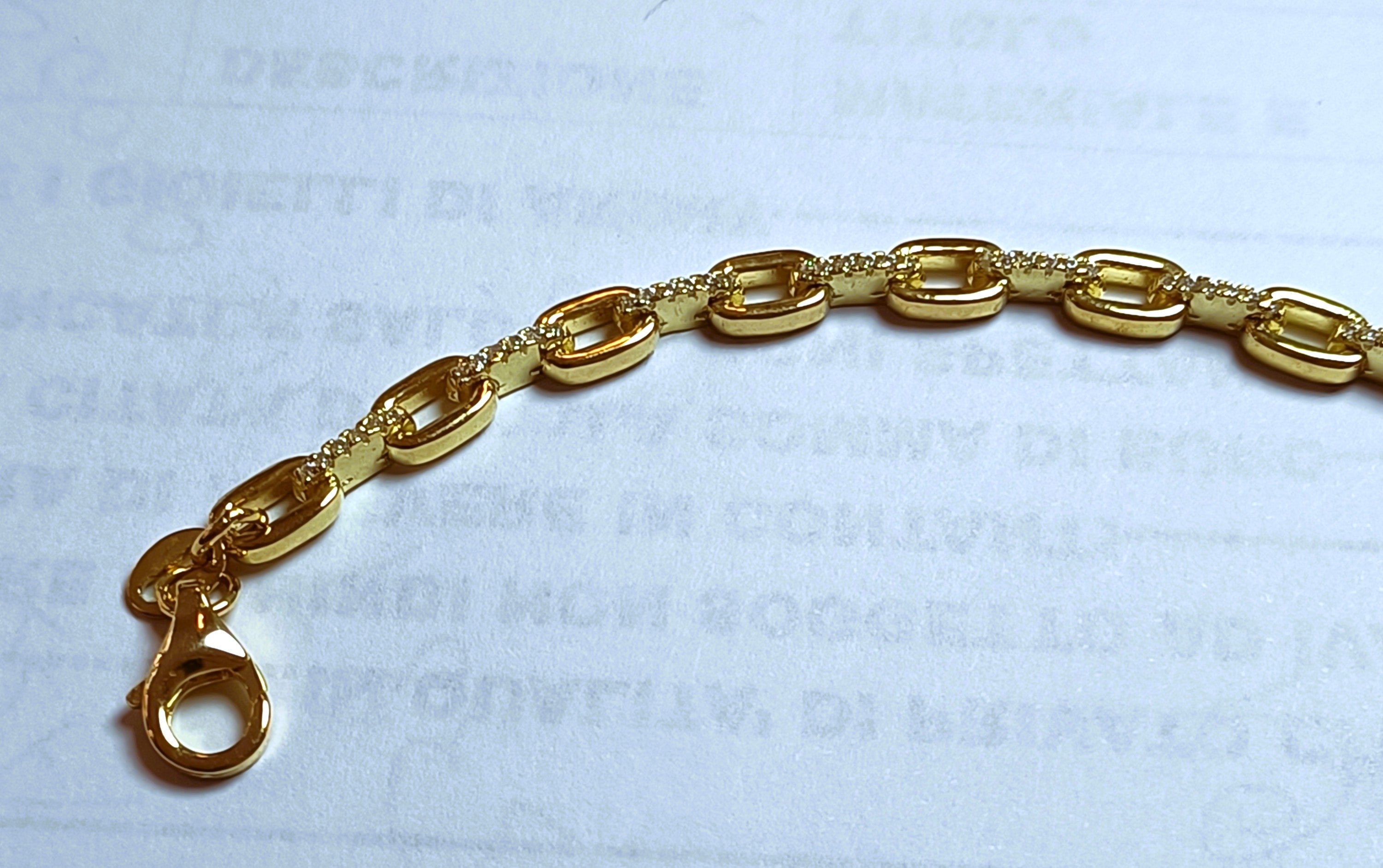 BRACCIALE IN ARGENTO 925 PLACCATO COLOR ORO