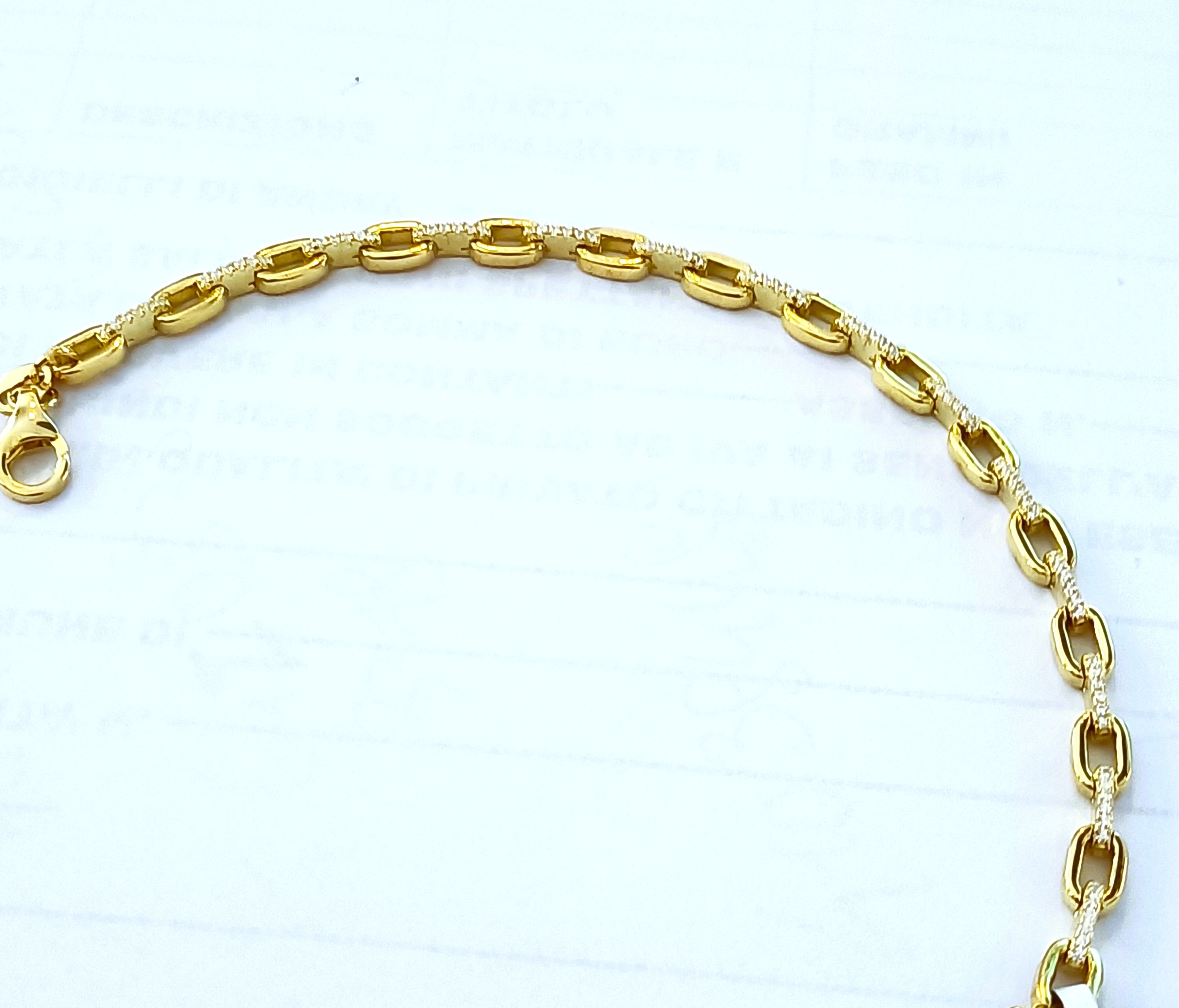 BRACCIALE IN ARGENTO 925 PLACCATO COLOR ORO