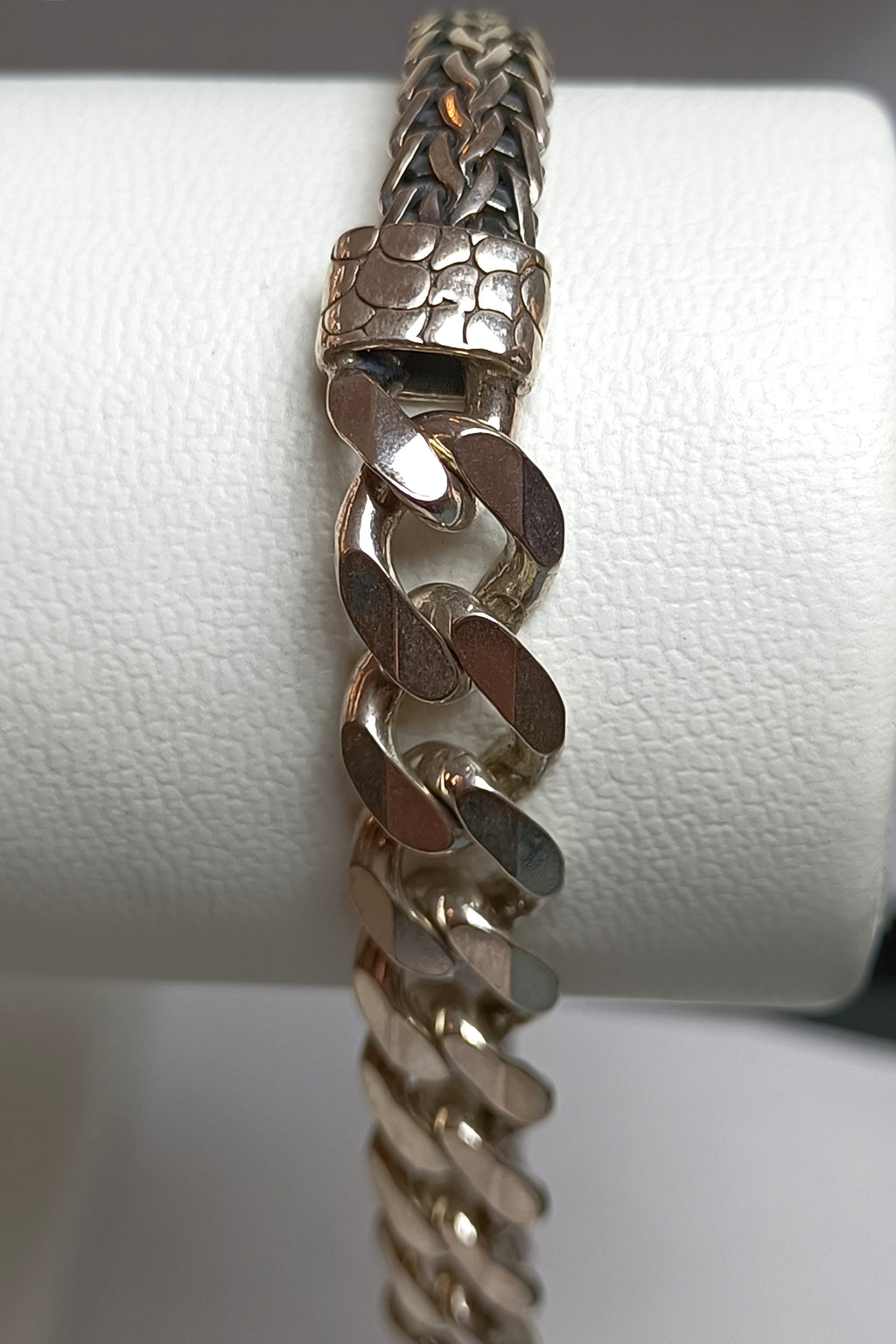 BRACCIALE IN ARGENTO 925 ANTICATO BRUNITO DA UOMO