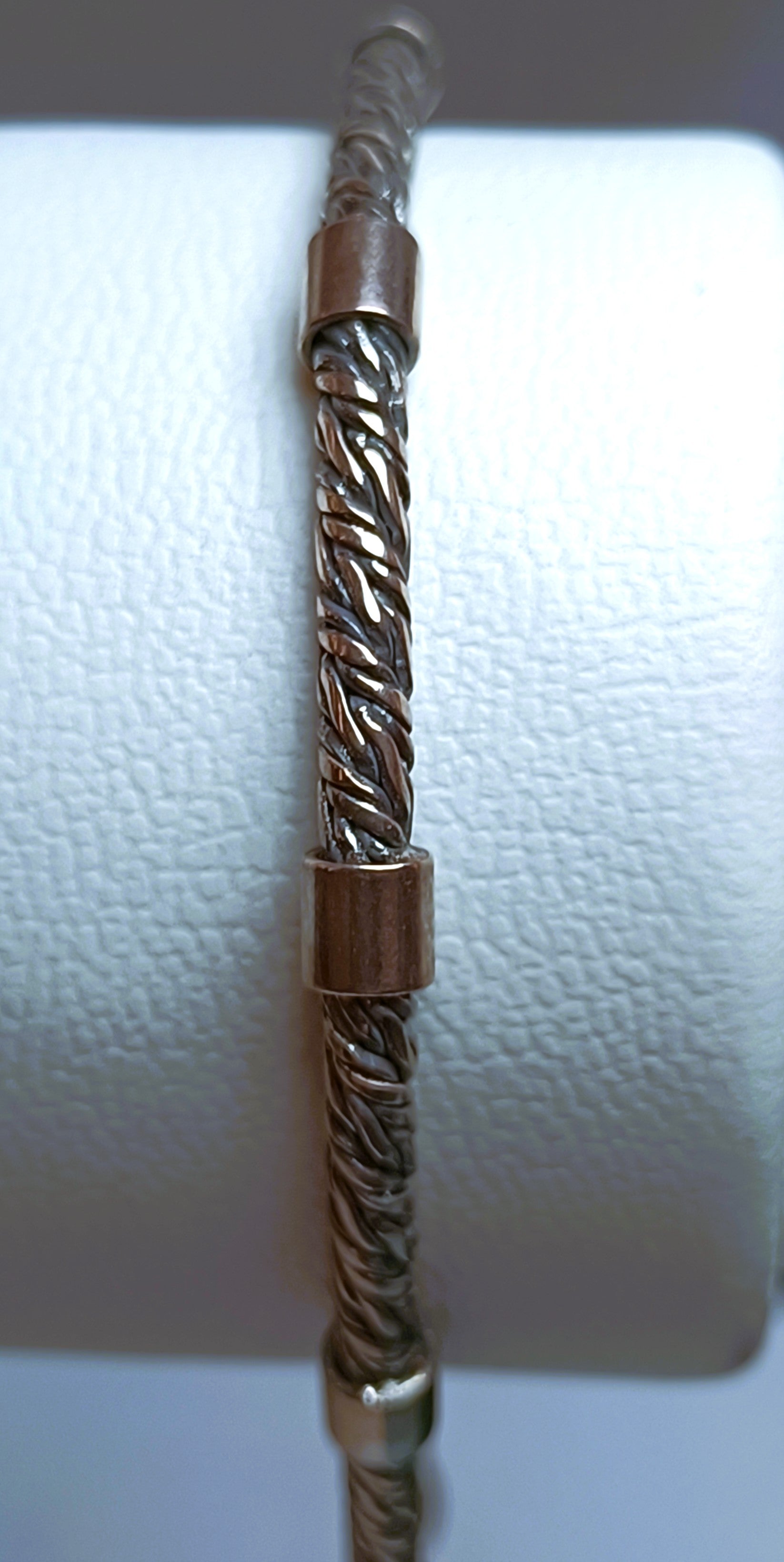 BRACCIALE UOMO IN ARGENTO 925 BRUNITO