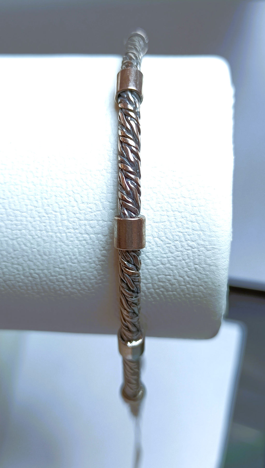 BRACCIALE UOMO IN ARGENTO 925 BRUNITO