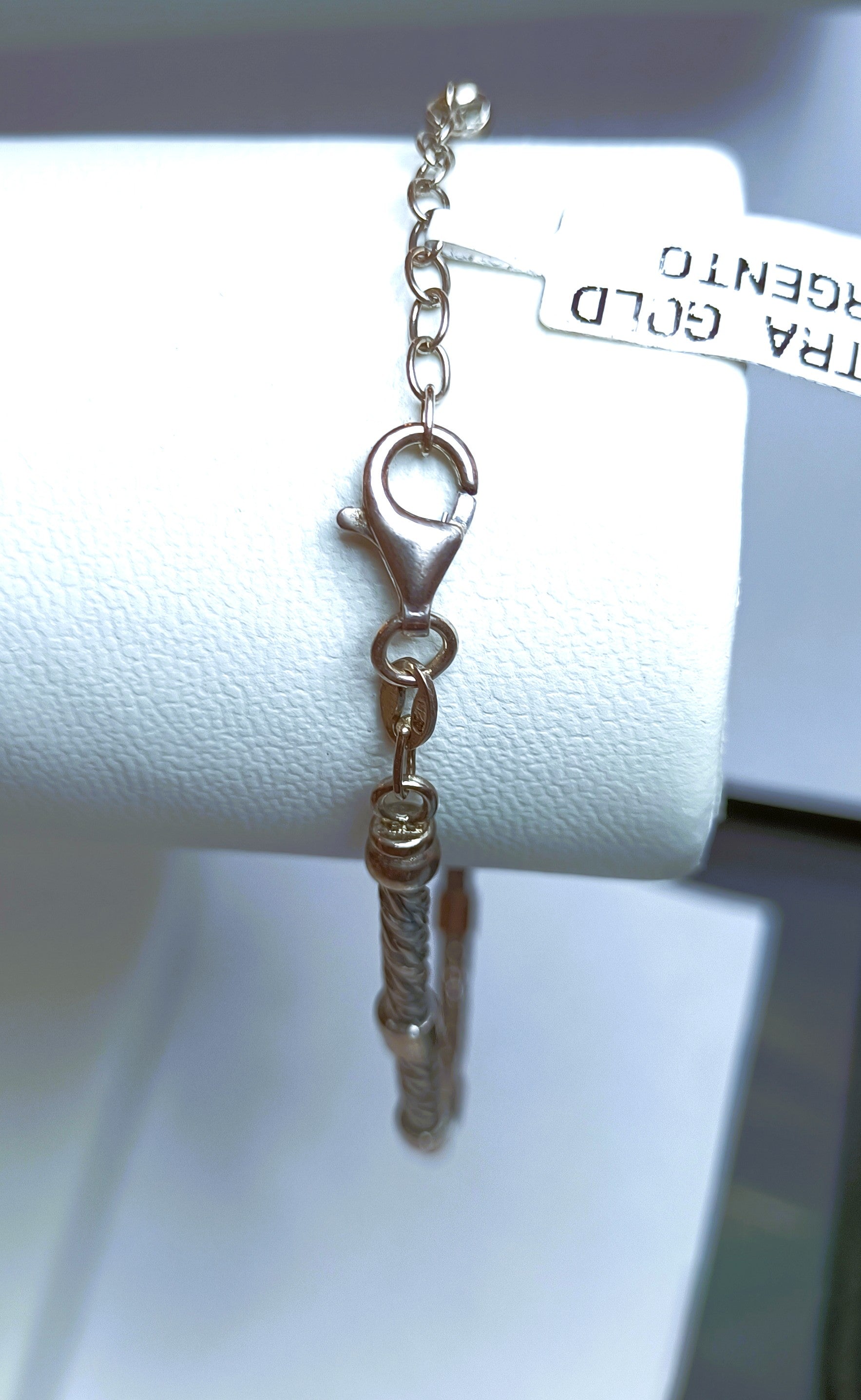 BRACCIALE UOMO IN ARGENTO 925 BRUNITO