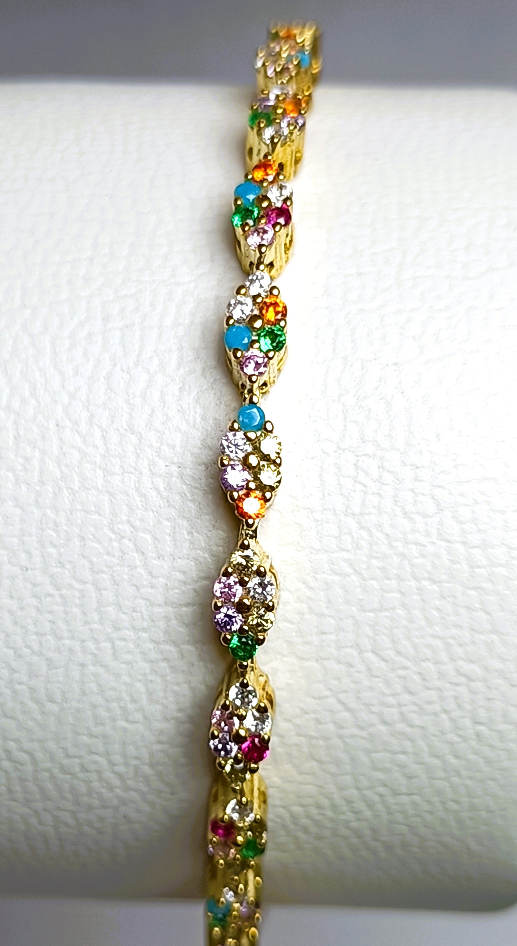 BRACCIALE SUPER LUMINOSO IN ARGENTO 925 COLOR ORO