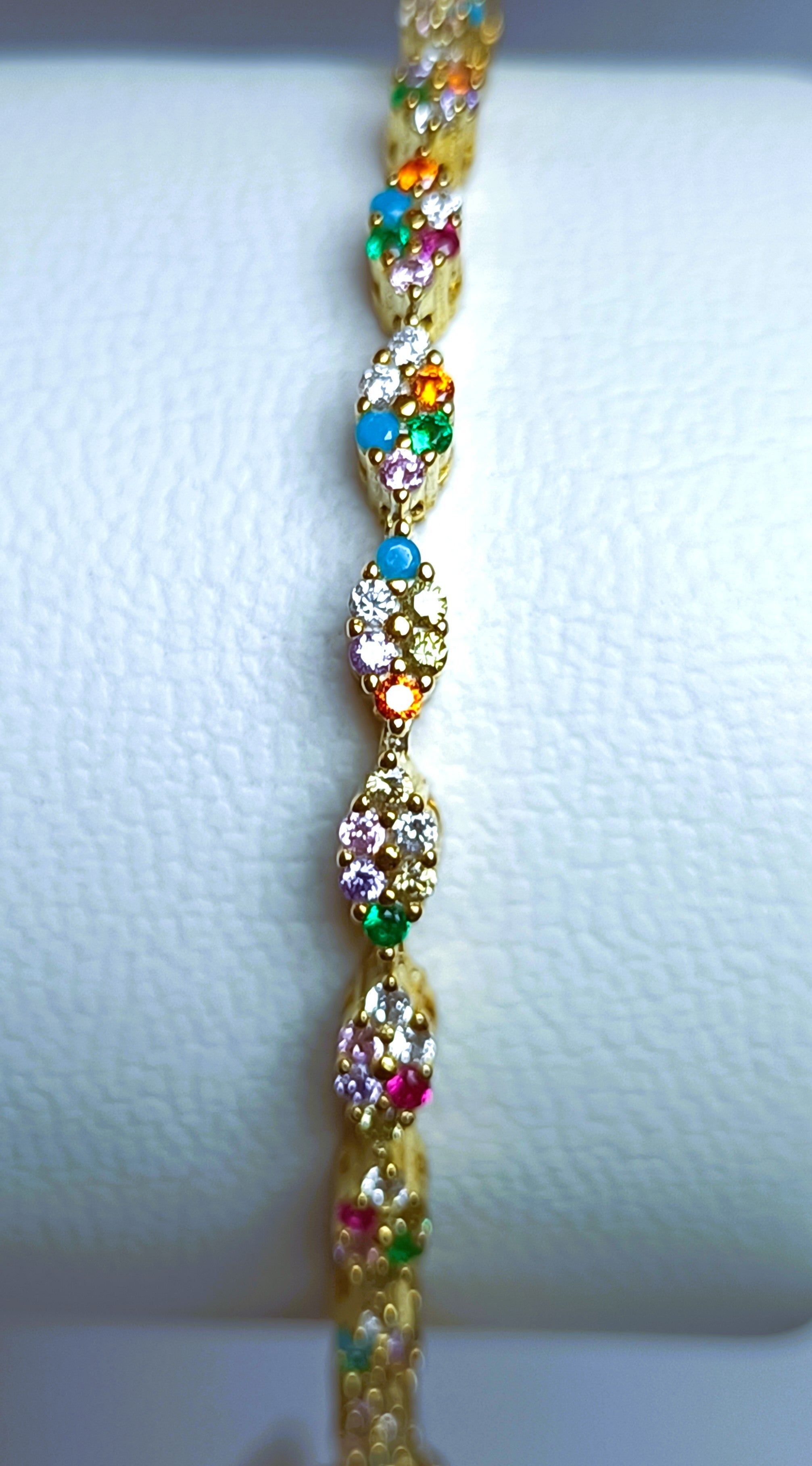 BRACCIALE SUPER LUMINOSO IN ARGENTO 925 COLOR ORO