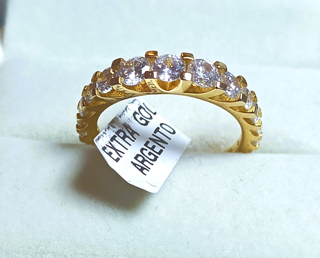 MAXI VERETTA IN ARGENTO 925 E ZIRCONI BIANCHI LUMINOSI