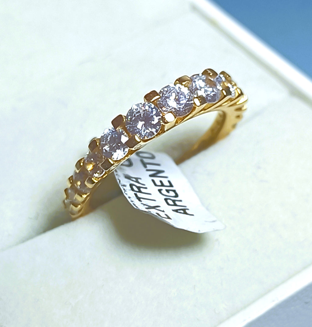 MAXI VERETTA IN ARGENTO 925 E ZIRCONI BIANCHI LUMINOSI