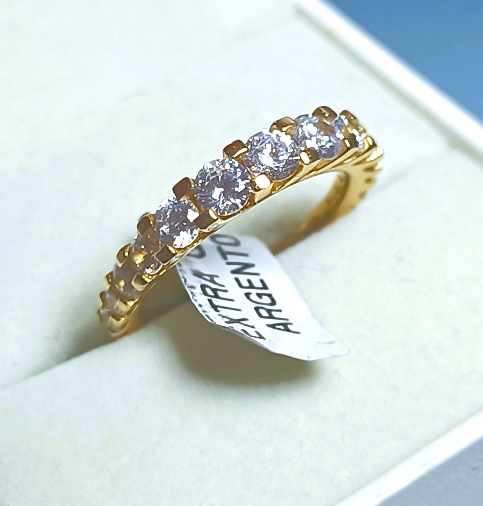 MAXI VERETTA IN ARGENTO 925 E ZIRCONI BIANCHI LUMINOSI