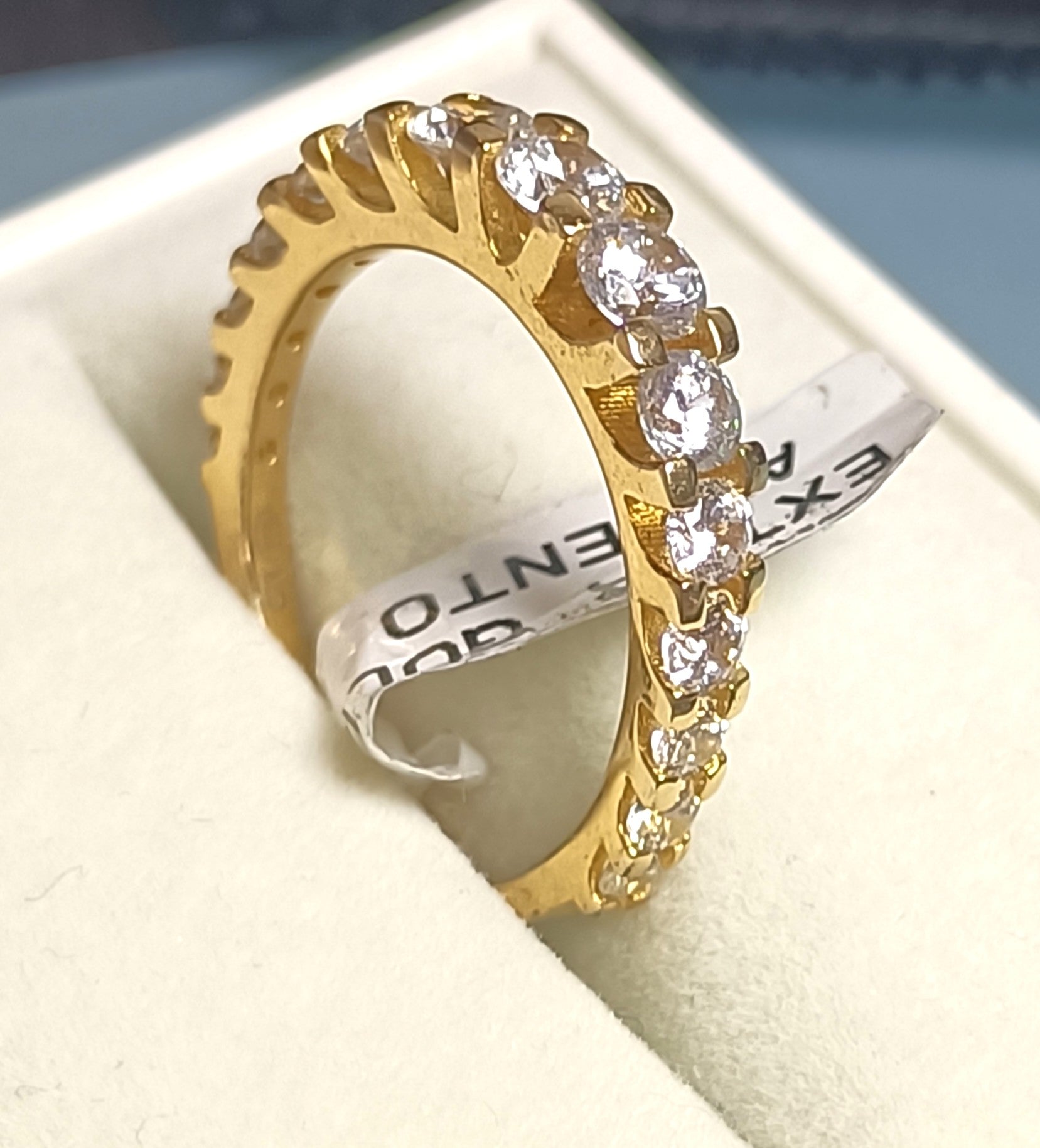 MAXI VERETTA IN ARGENTO 925 E ZIRCONI BIANCHI LUMINOSI