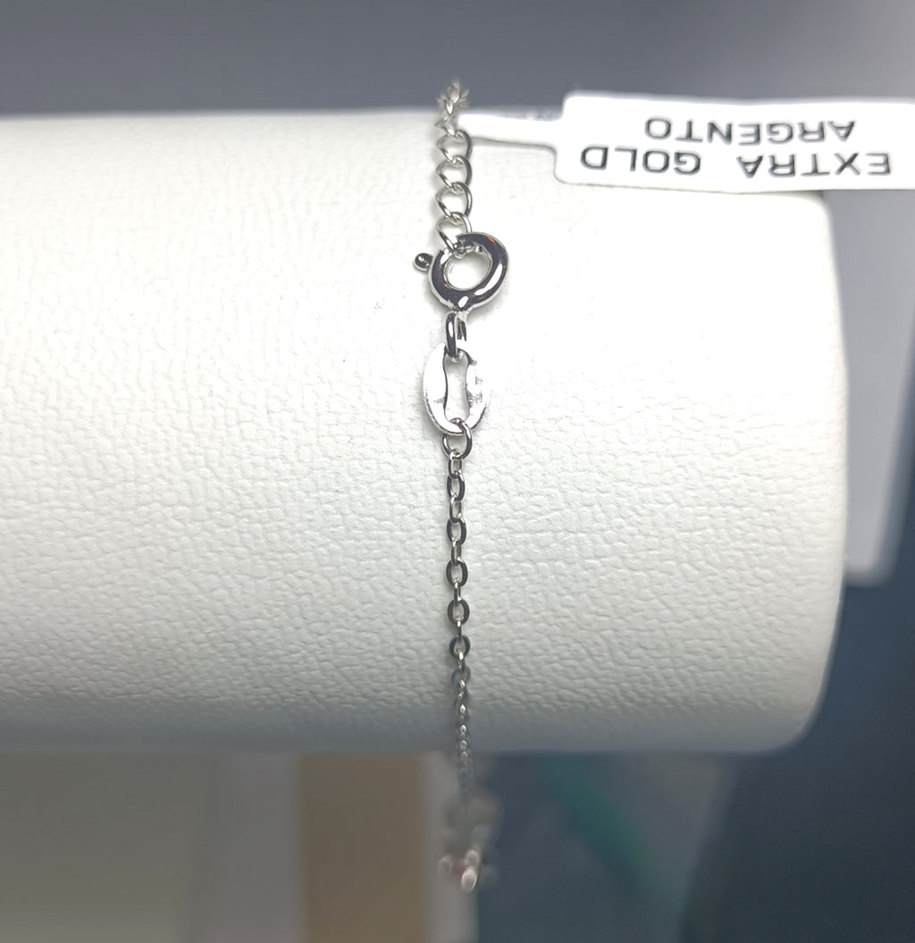 BRACCIALE IN ARGENTO 925 CON ZIRCONI ROSA E BIANCHI