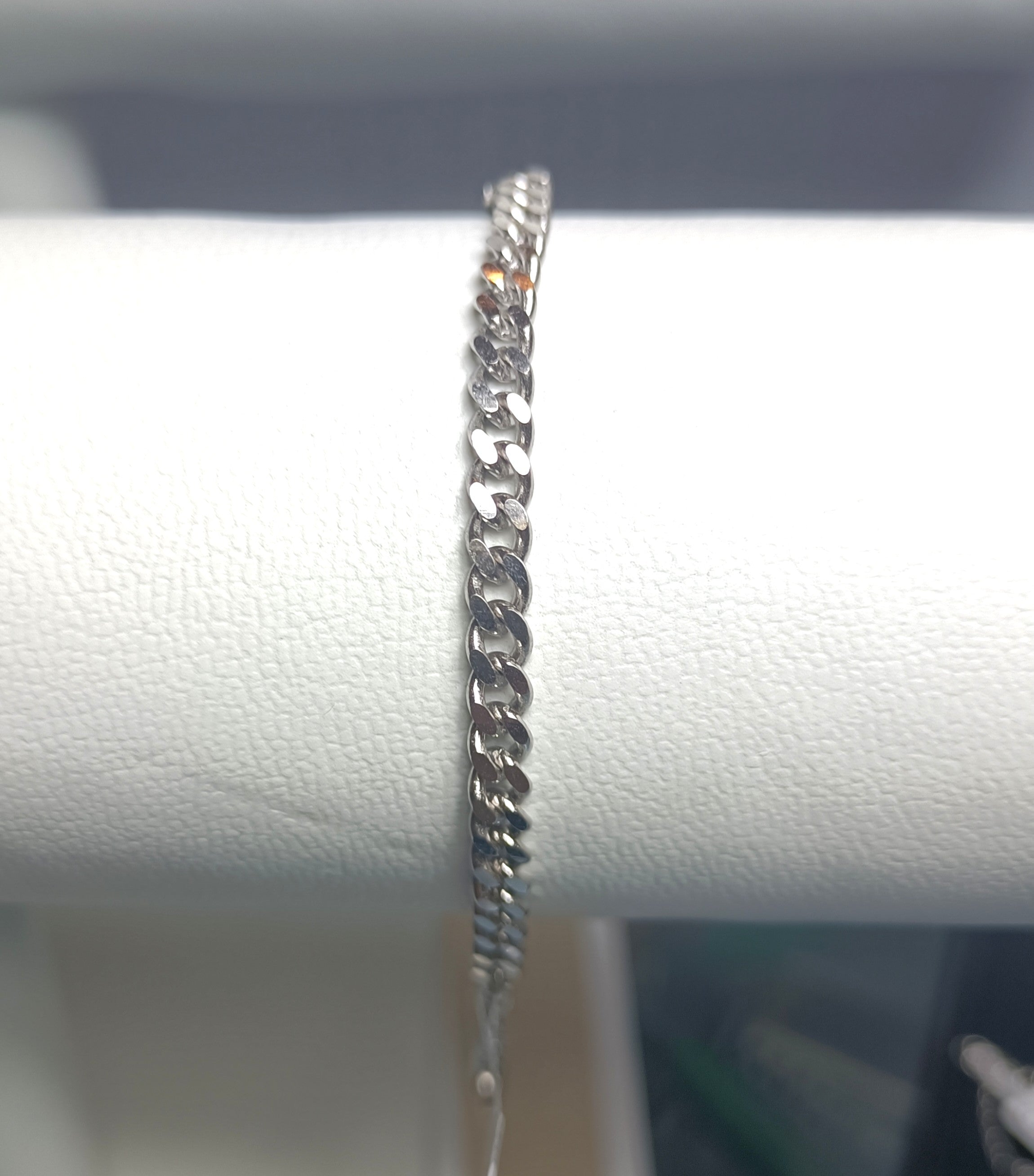 BRACCIALE PIASTRINA E ZIRCONI IN ARGENTO 925