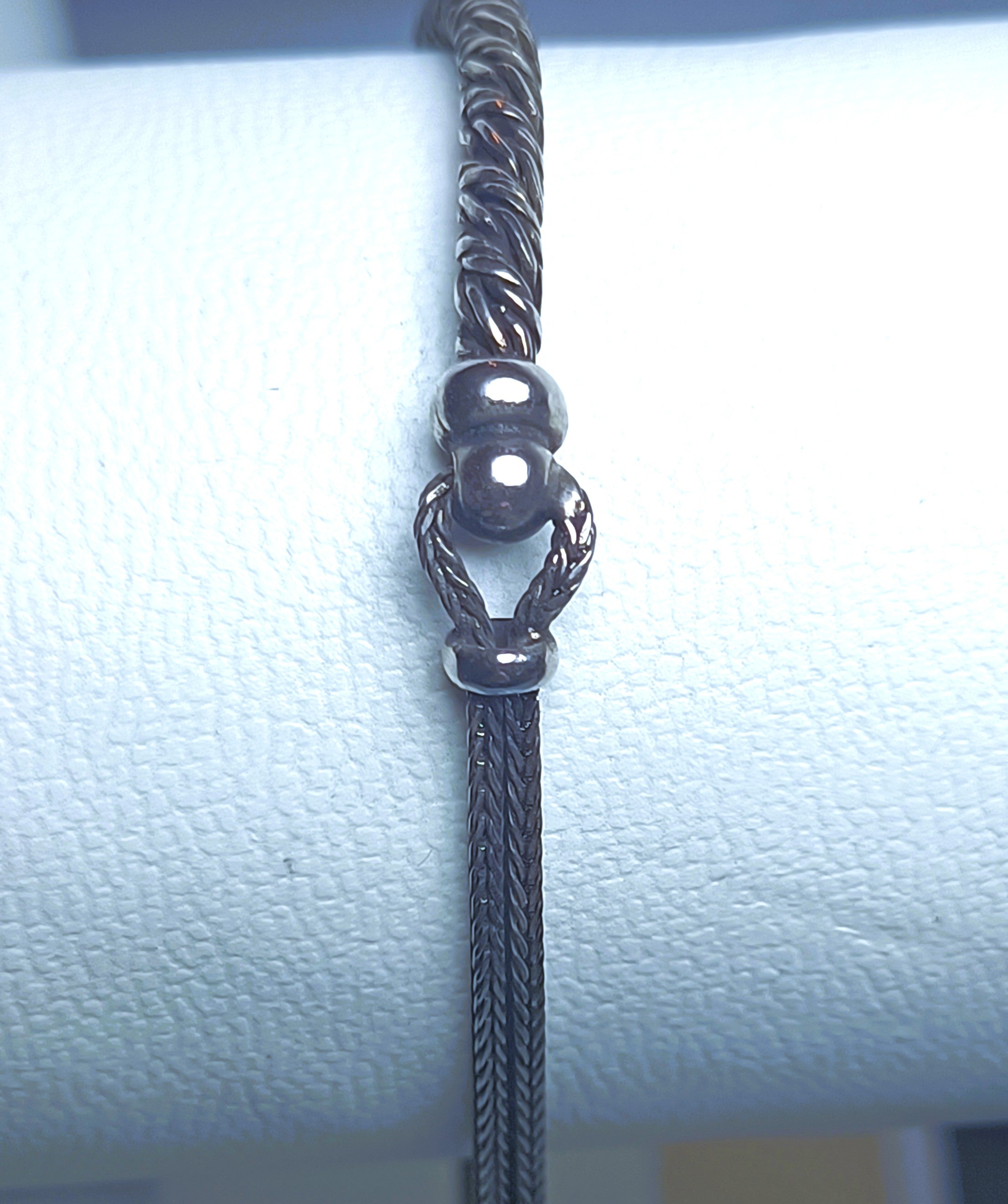 BRACCIALE IN ARGENTO BRUNITO 925 DA UOMO