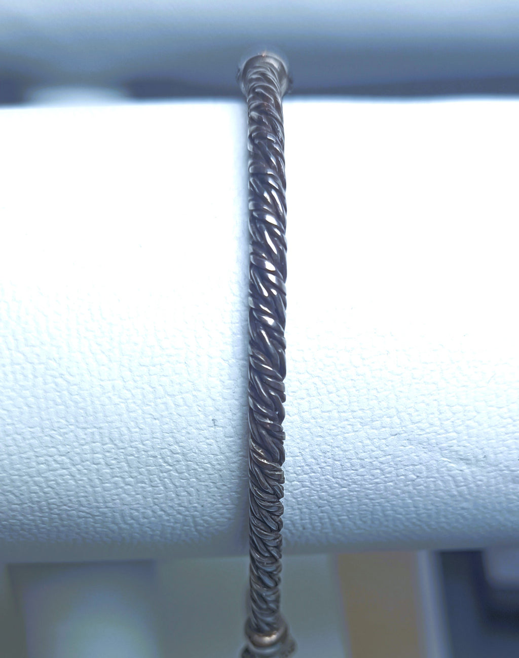 BRACCIALE IN ARGENTO BRUNITO 925 DA UOMO