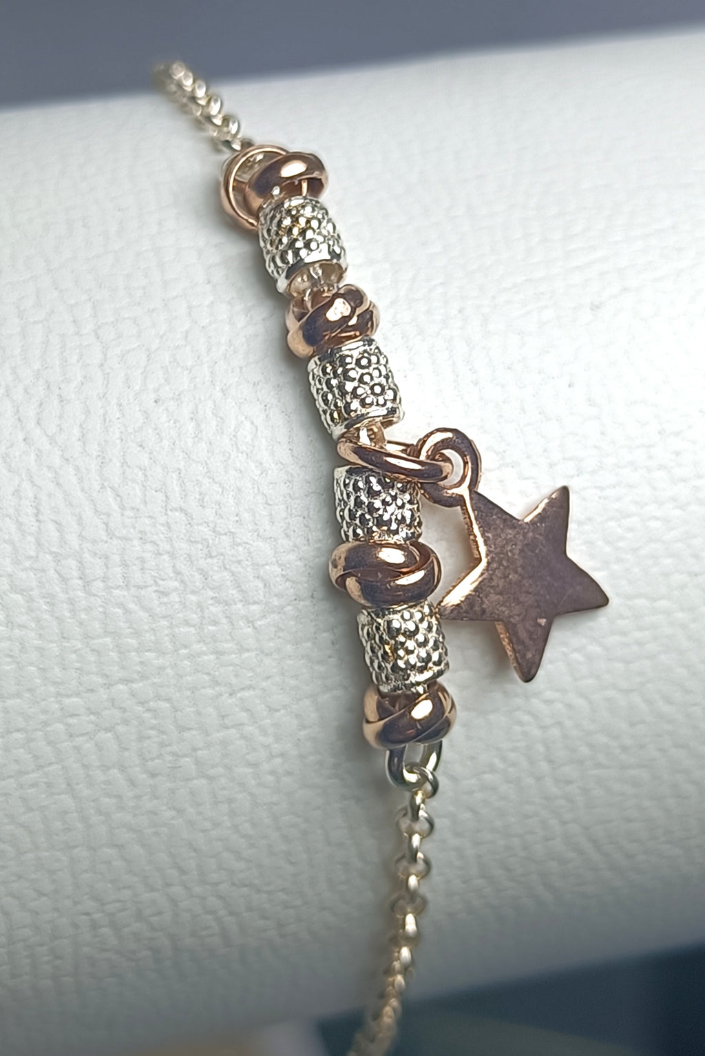 BRACCIALE IN ARGENTO 925 CON INSERTI ARGENTO ROSE'