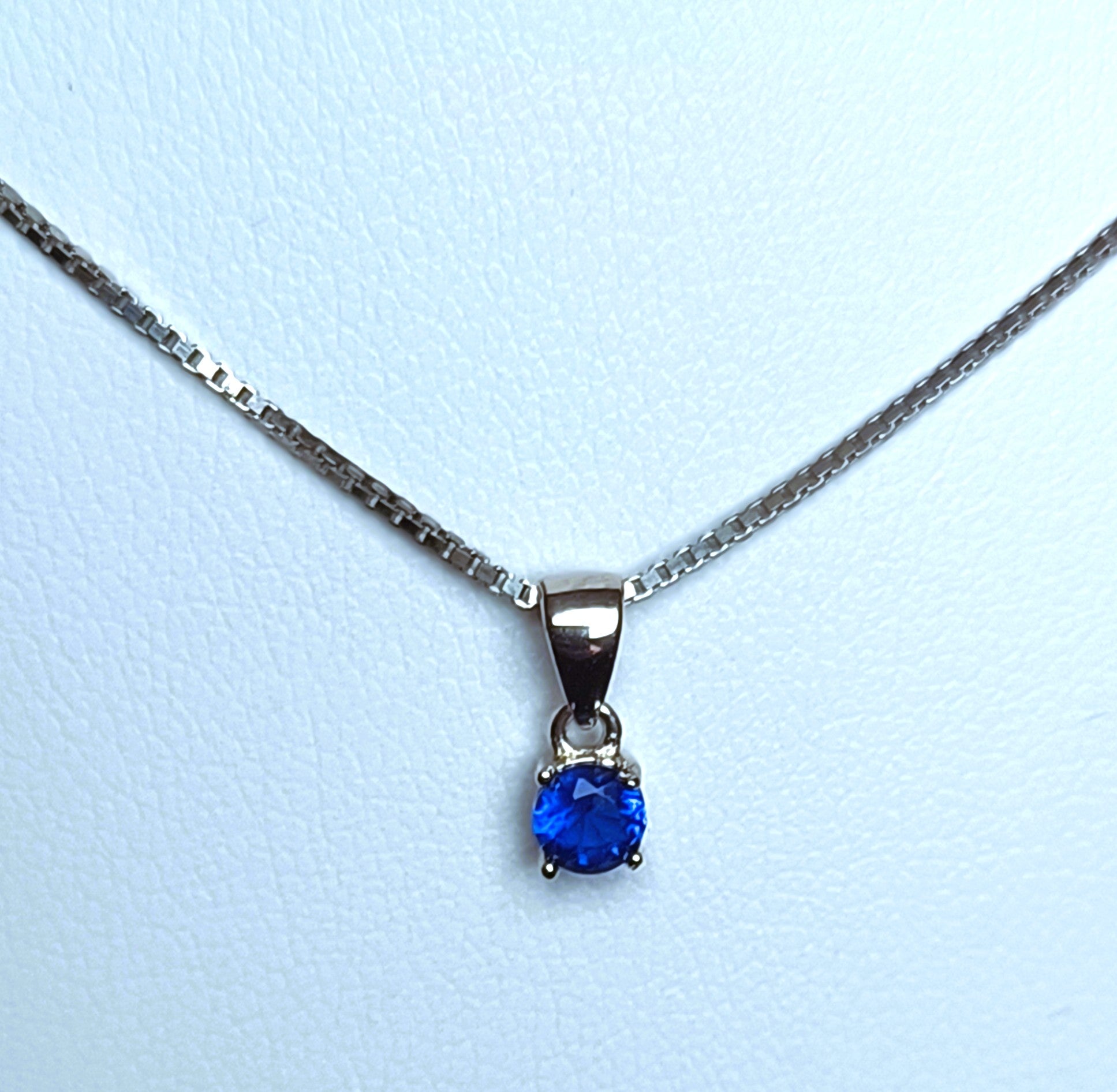 COLLANINA IN ARGENTO 925 CON ZIRCONE COLORATO BLU VERDE BIANCO