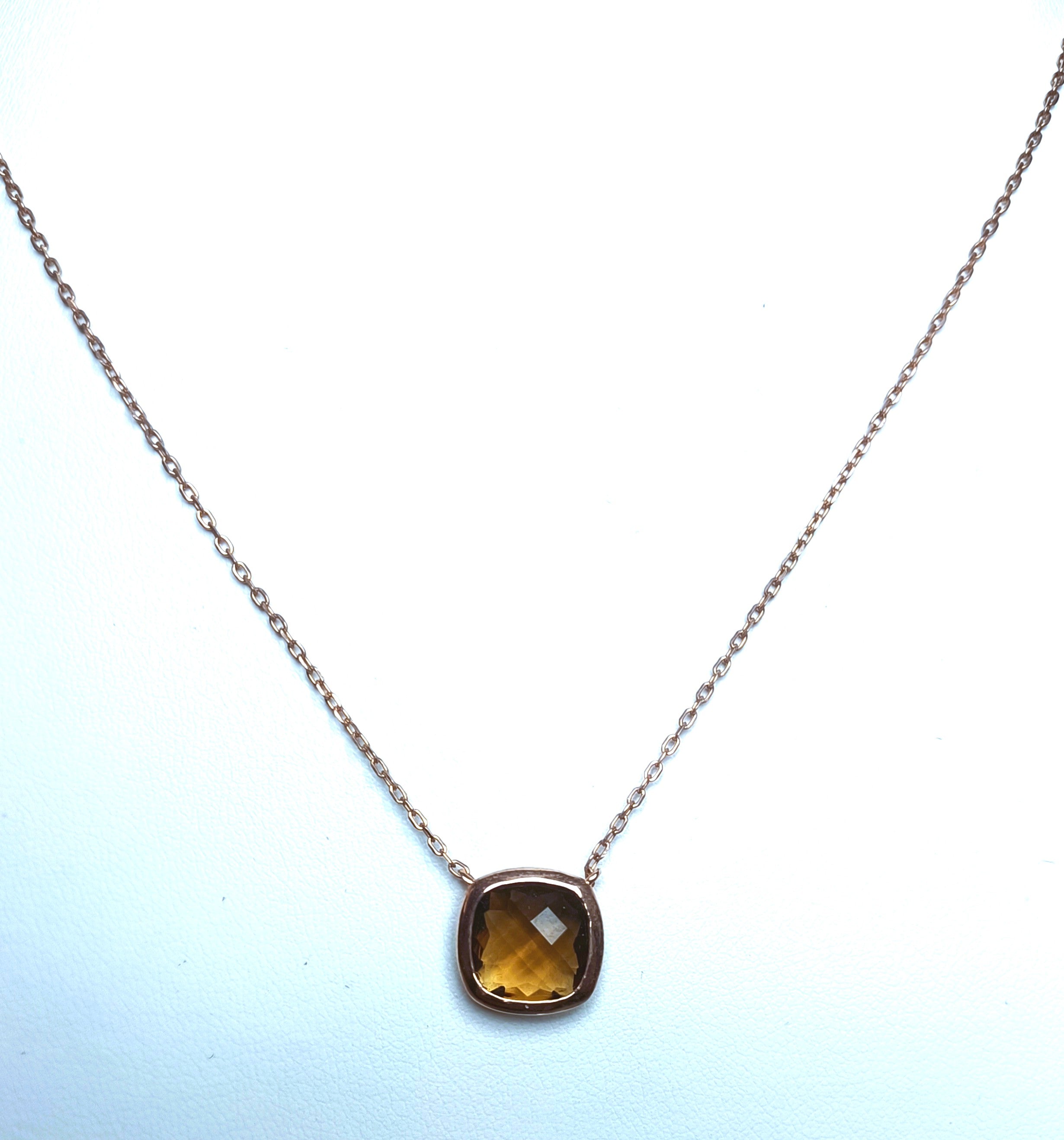 COLLANINA IN ARGENTO 925 PIETRA VIOLA E MARRONE