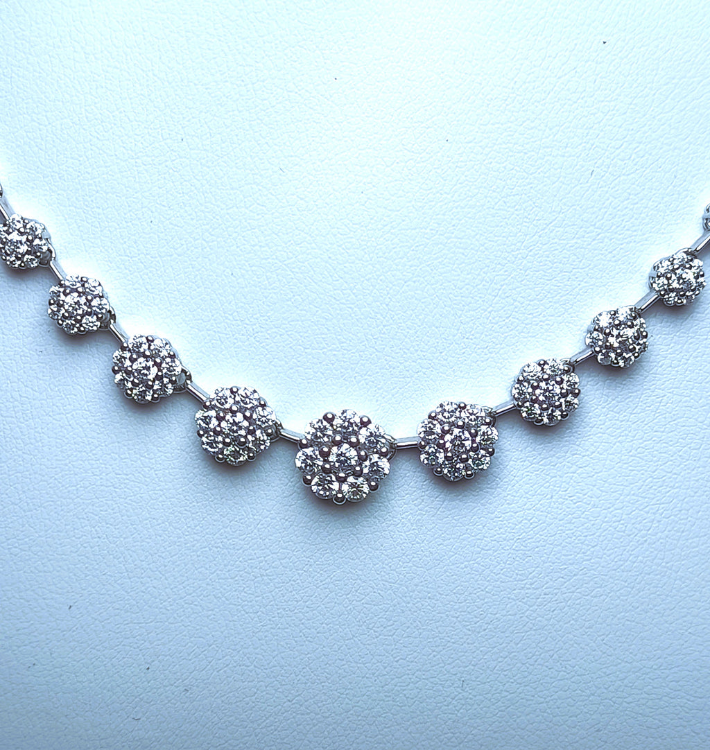 GIOIELLO IN ARGENTO 925 COLLANA CON ZIRCONI MERAVIGLIOSI