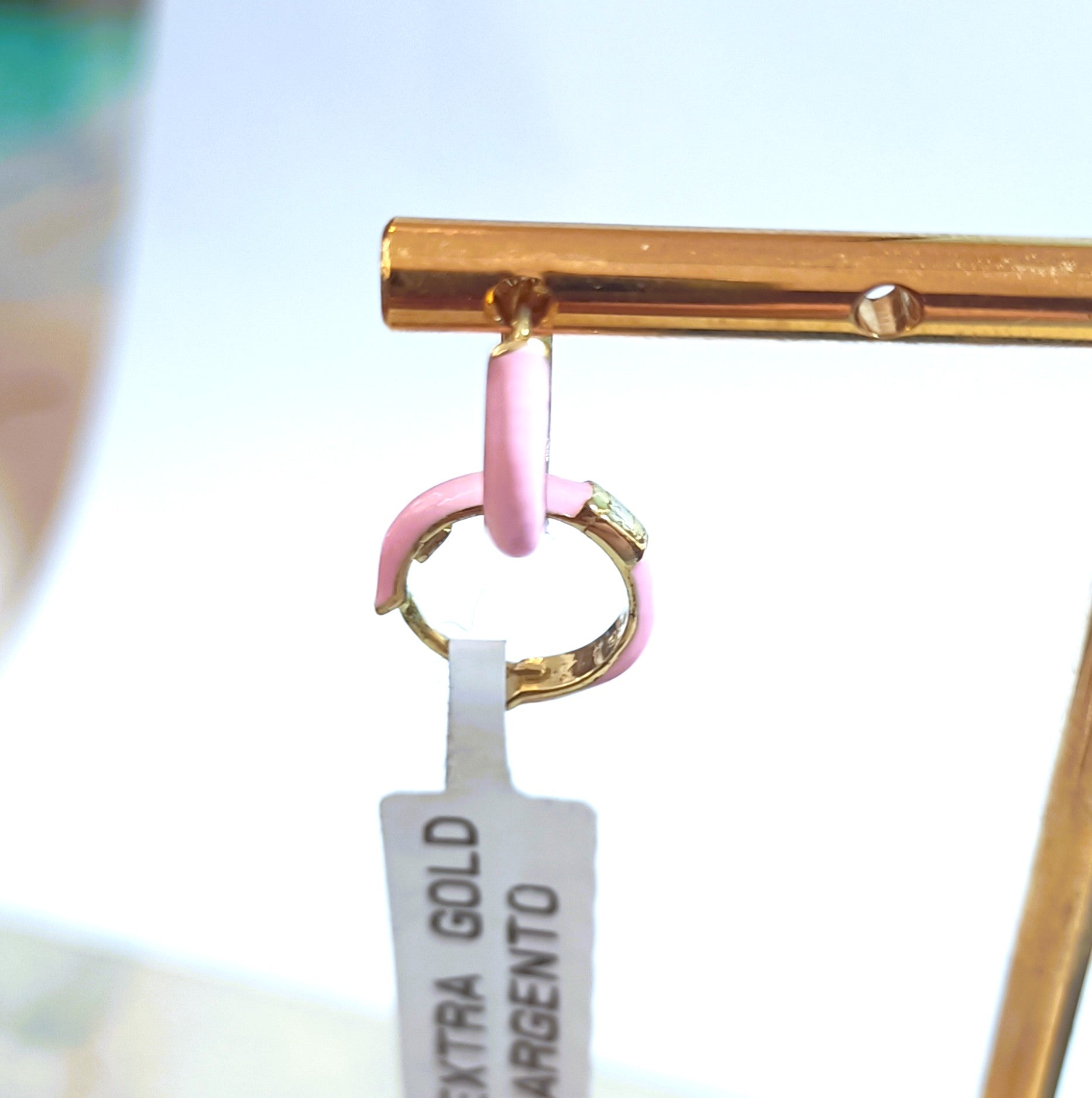 ORECCHINI BIMBA IN ARGENTO COLORATO 925 CHICCHE VERE