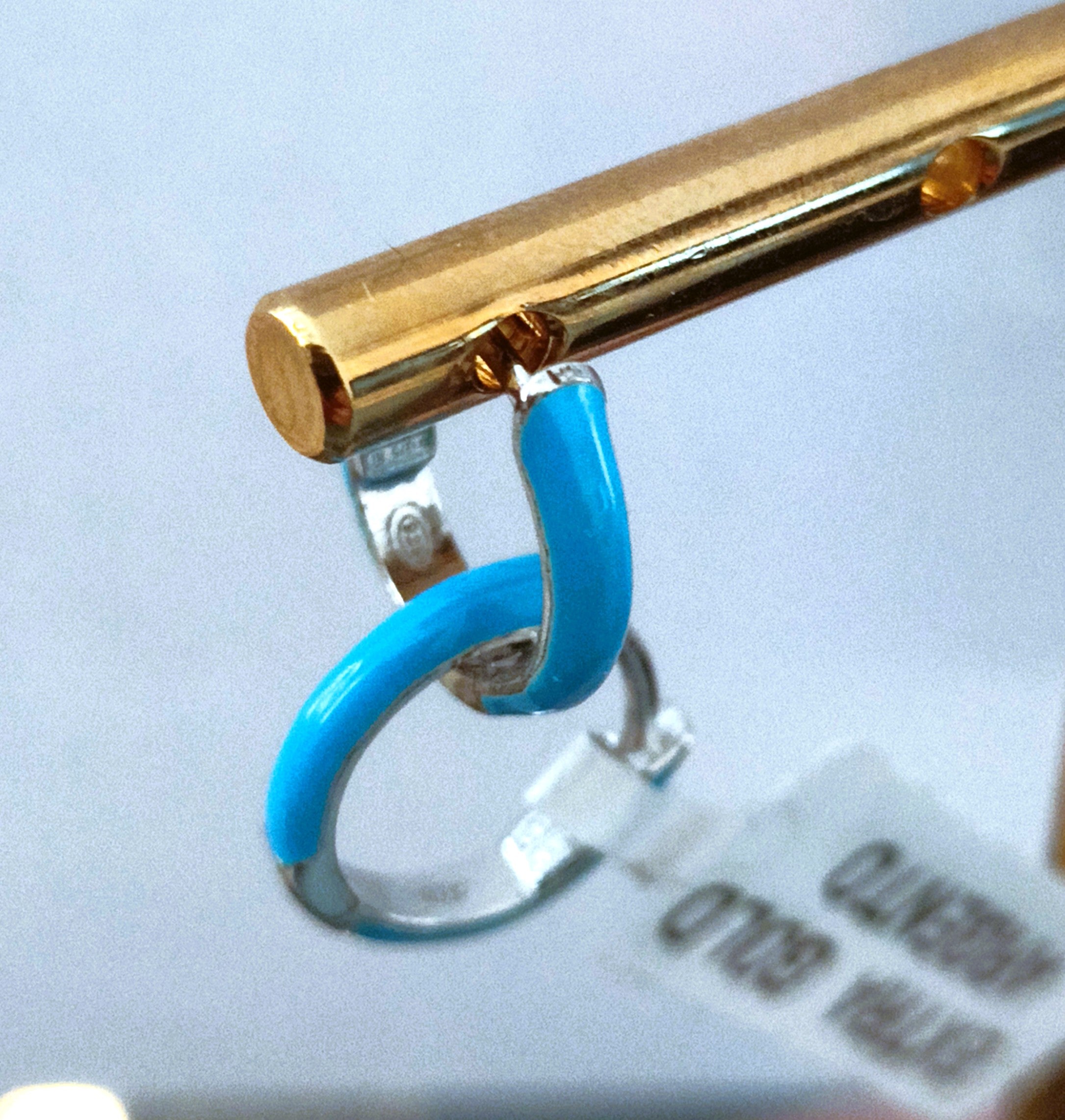 ORECCHINI BIMBA IN ARGENTO COLORATO 925 CHICCHE VERE