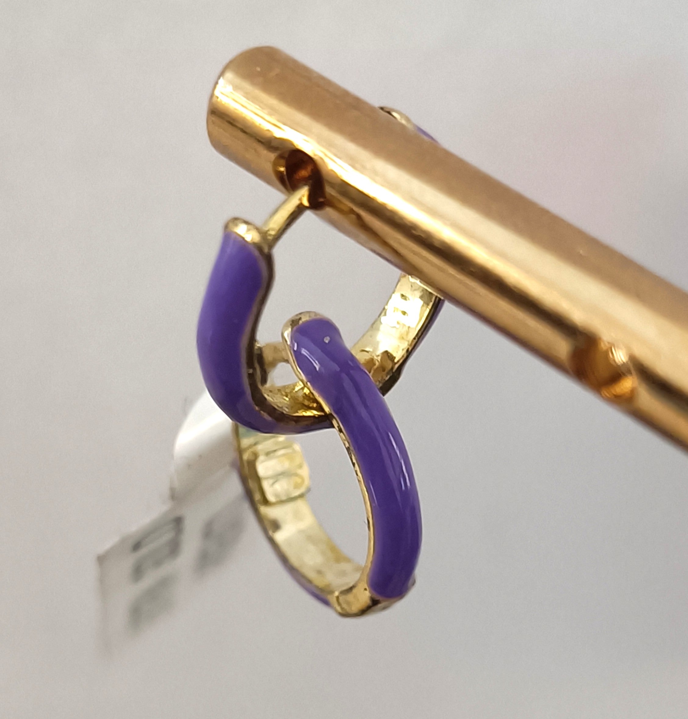 ORECCHINI BIMBA IN ARGENTO COLORATO 925 CHICCHE VERE