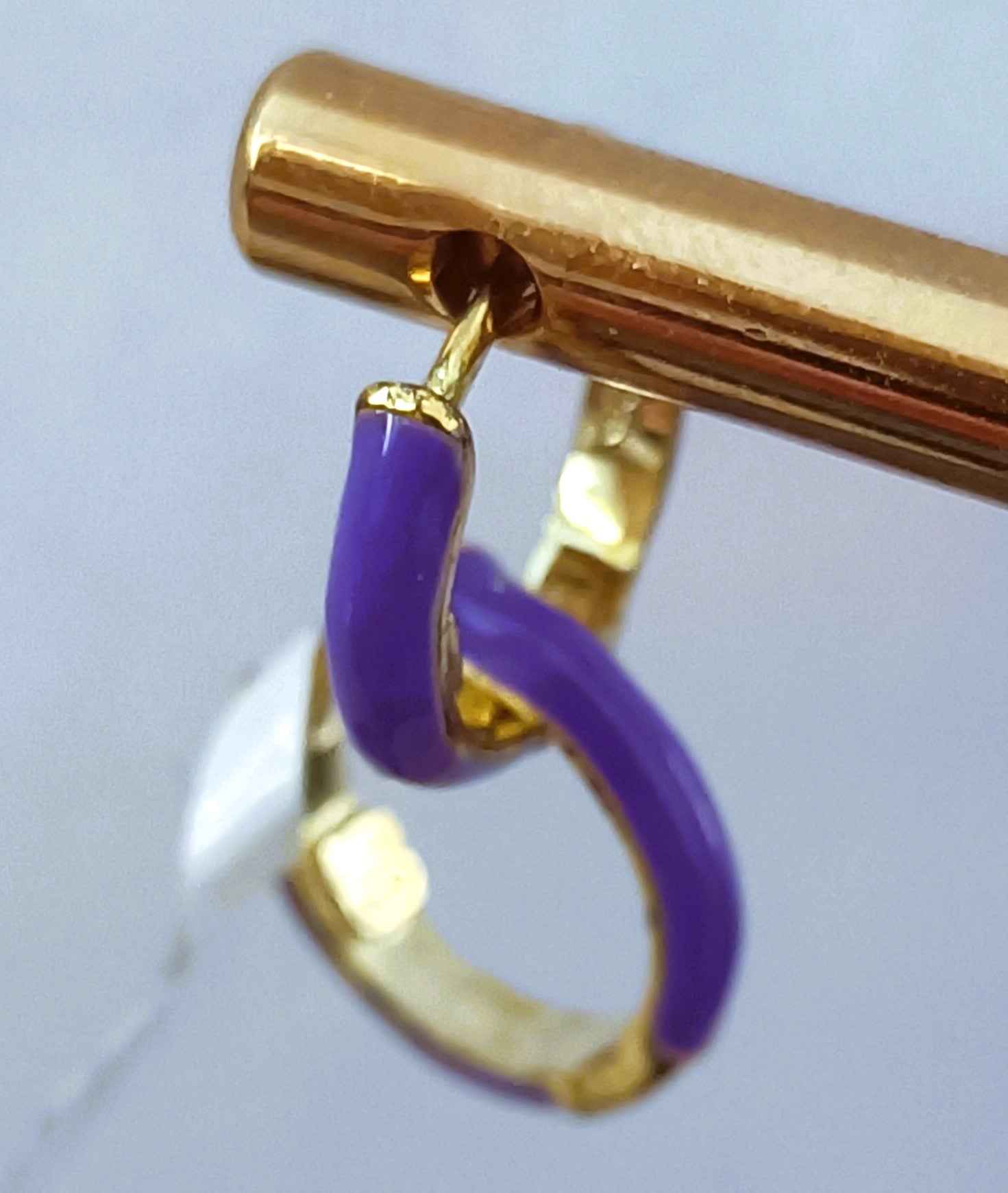 ORECCHINI BIMBA IN ARGENTO COLORATO 925 CHICCHE VERE