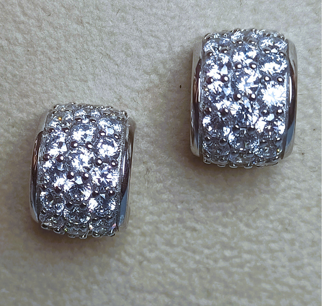 ORECCHINI STUPENDI IN ARGENTO 925 E ZIRCONI DI ALTISSIMA QUALITA'