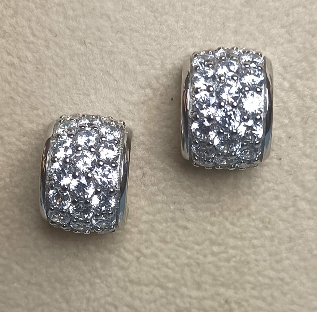 ORECCHINI STUPENDI IN ARGENTO 925 E ZIRCONI DI ALTISSIMA QUALITA'
