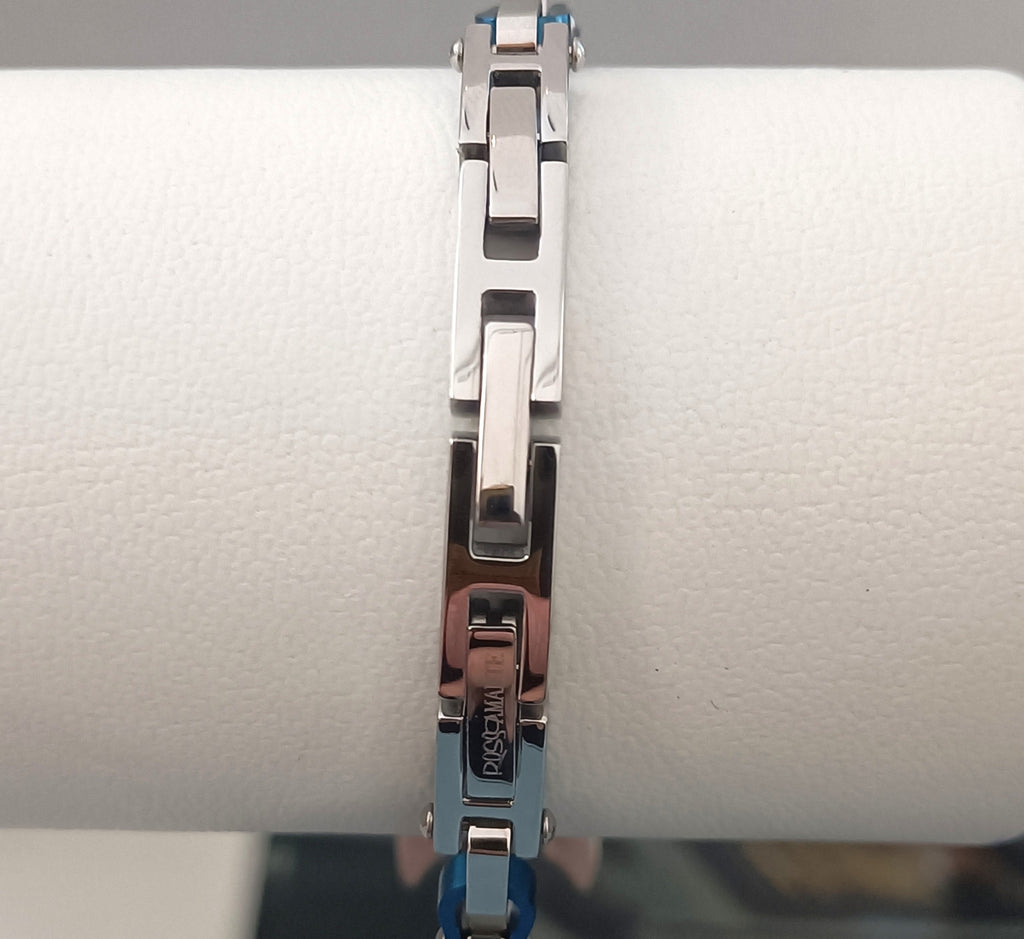 BRACCIALE IN ACCIAIO ANALLERGICO "ROSSO AMANTE"