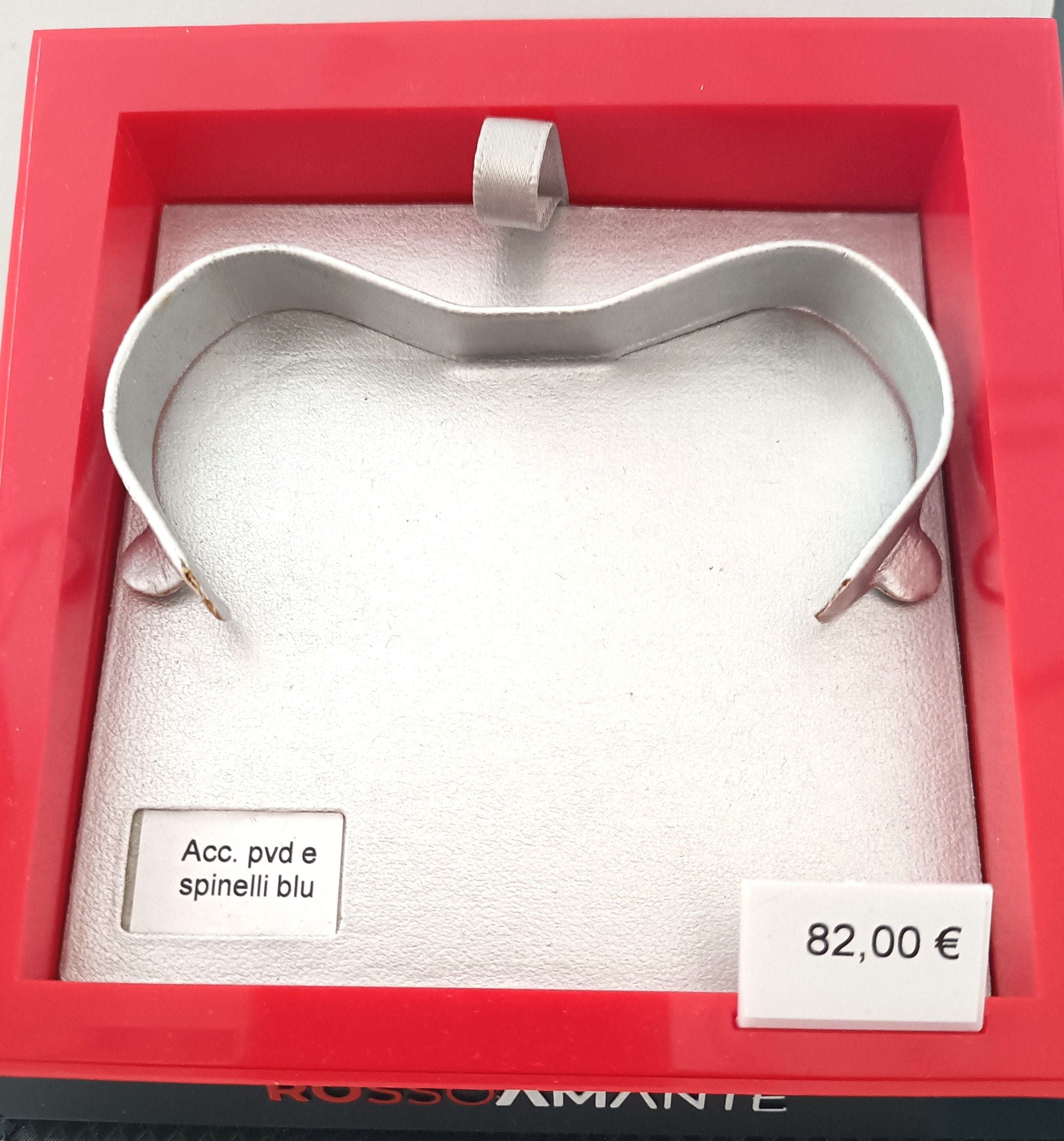 BRACCIALE IN ACCIAIO ANALLERGICO "ROSSO AMANTE"