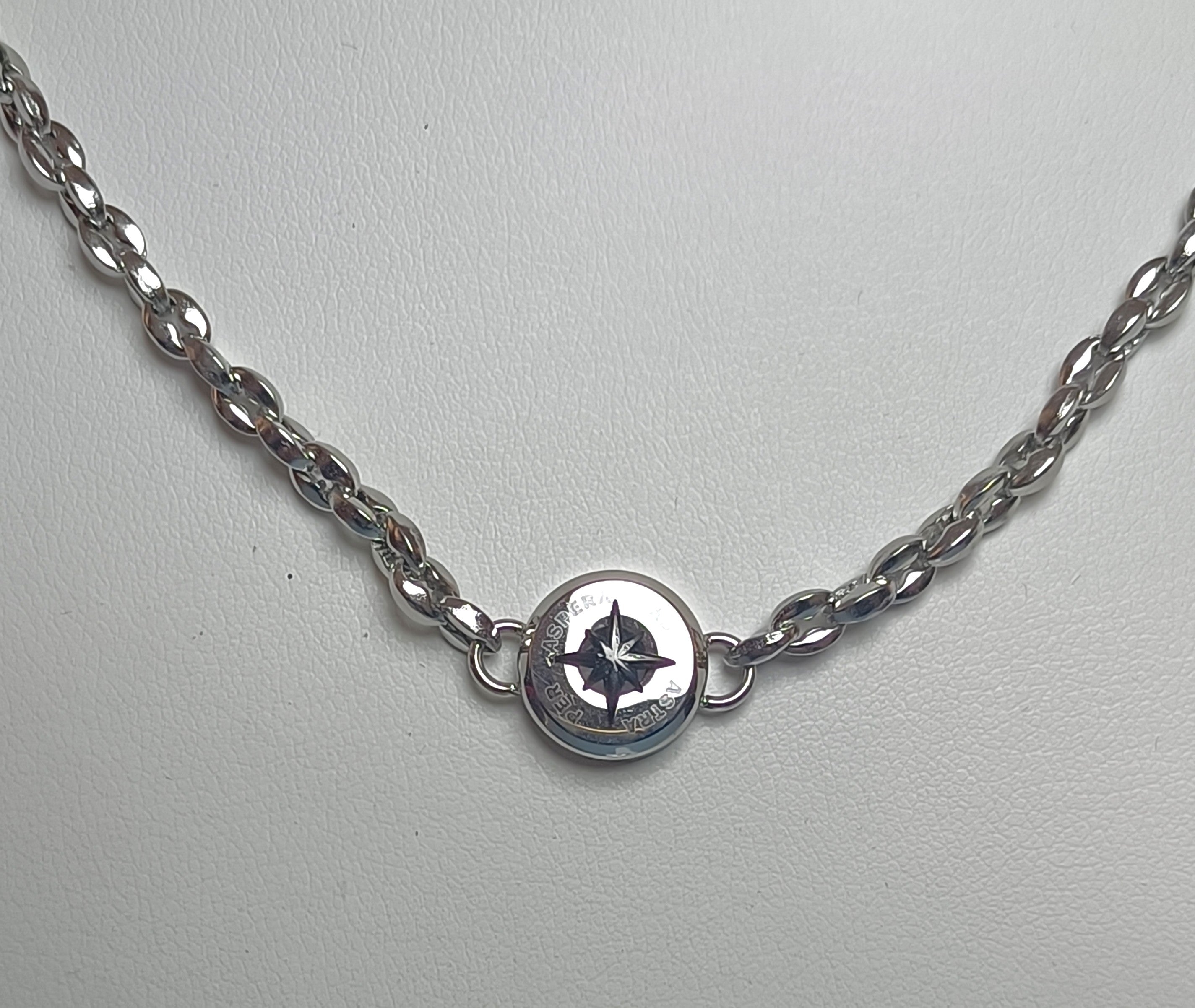 COLLANA IN ACCIAIO ANALLERGICO "ROSSO AMANTE" ROSA DEI VENTI