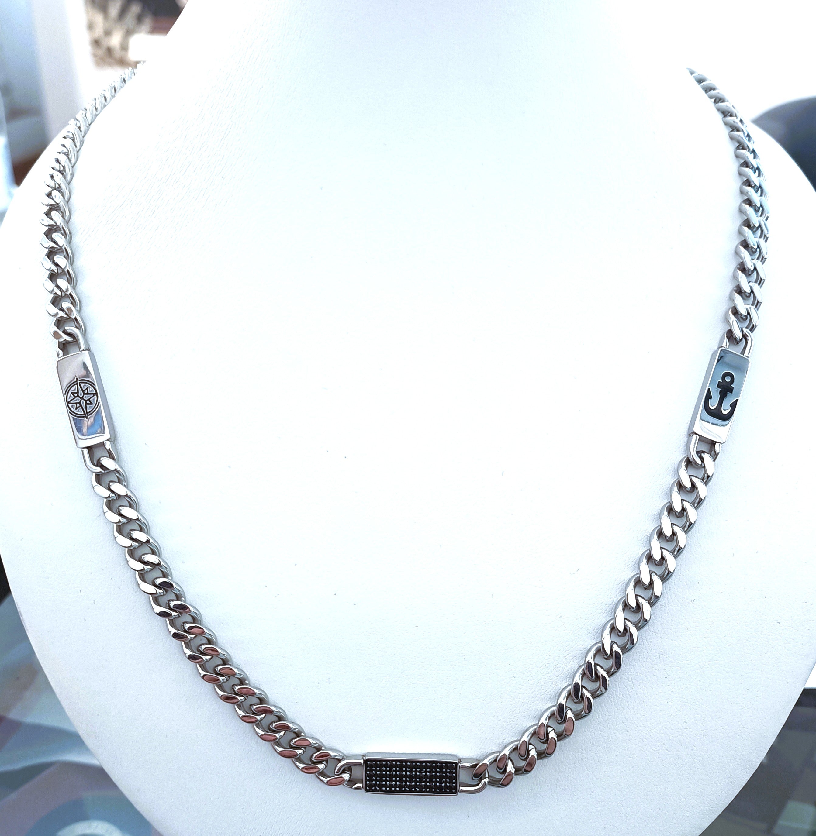 COLLANA IN ACCIAIO ANALLERGICO "ROSSO AMANTE"