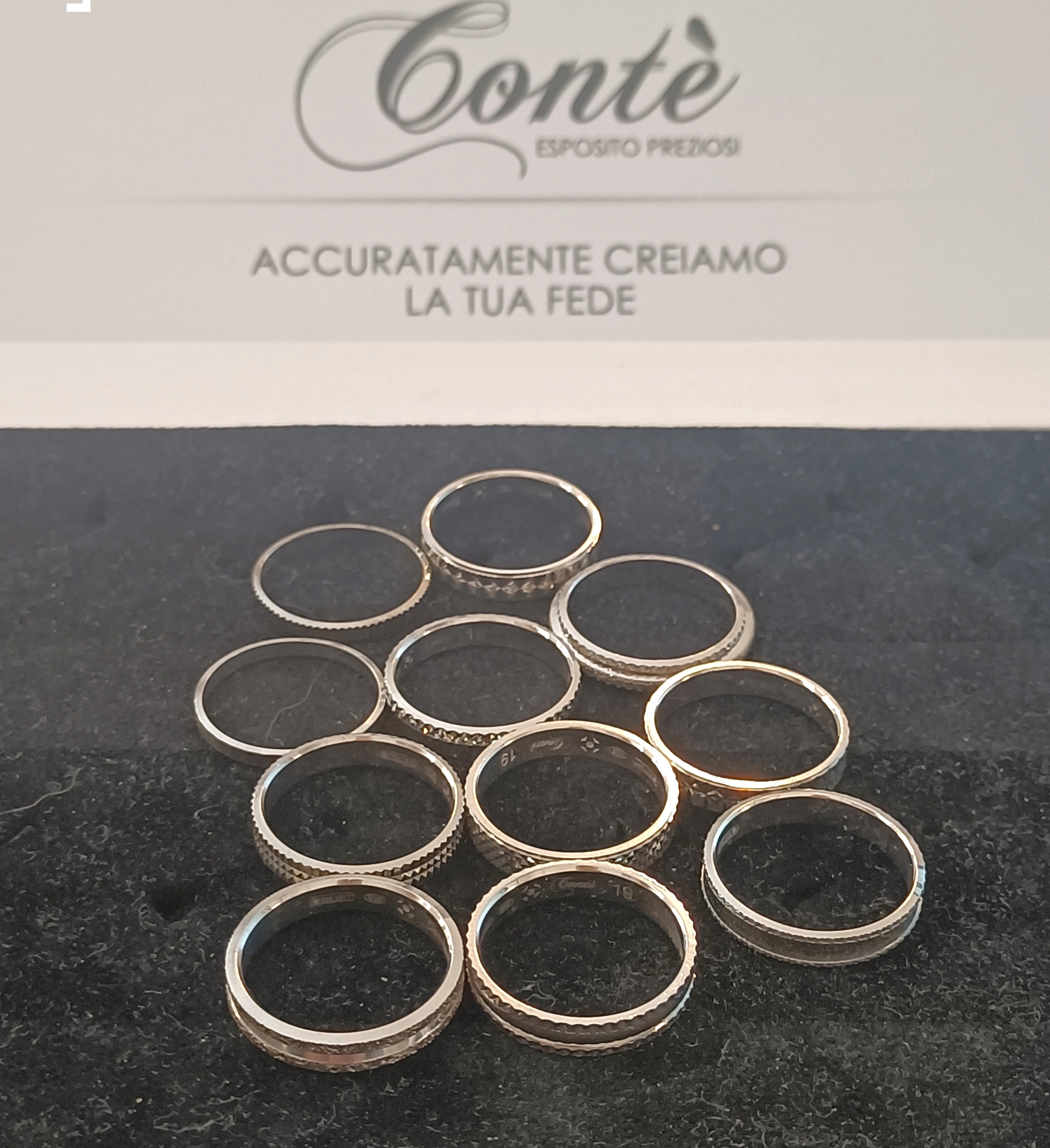 FEDI IN ARGENTO 925 UOMO "CONTE'" MISURA 20