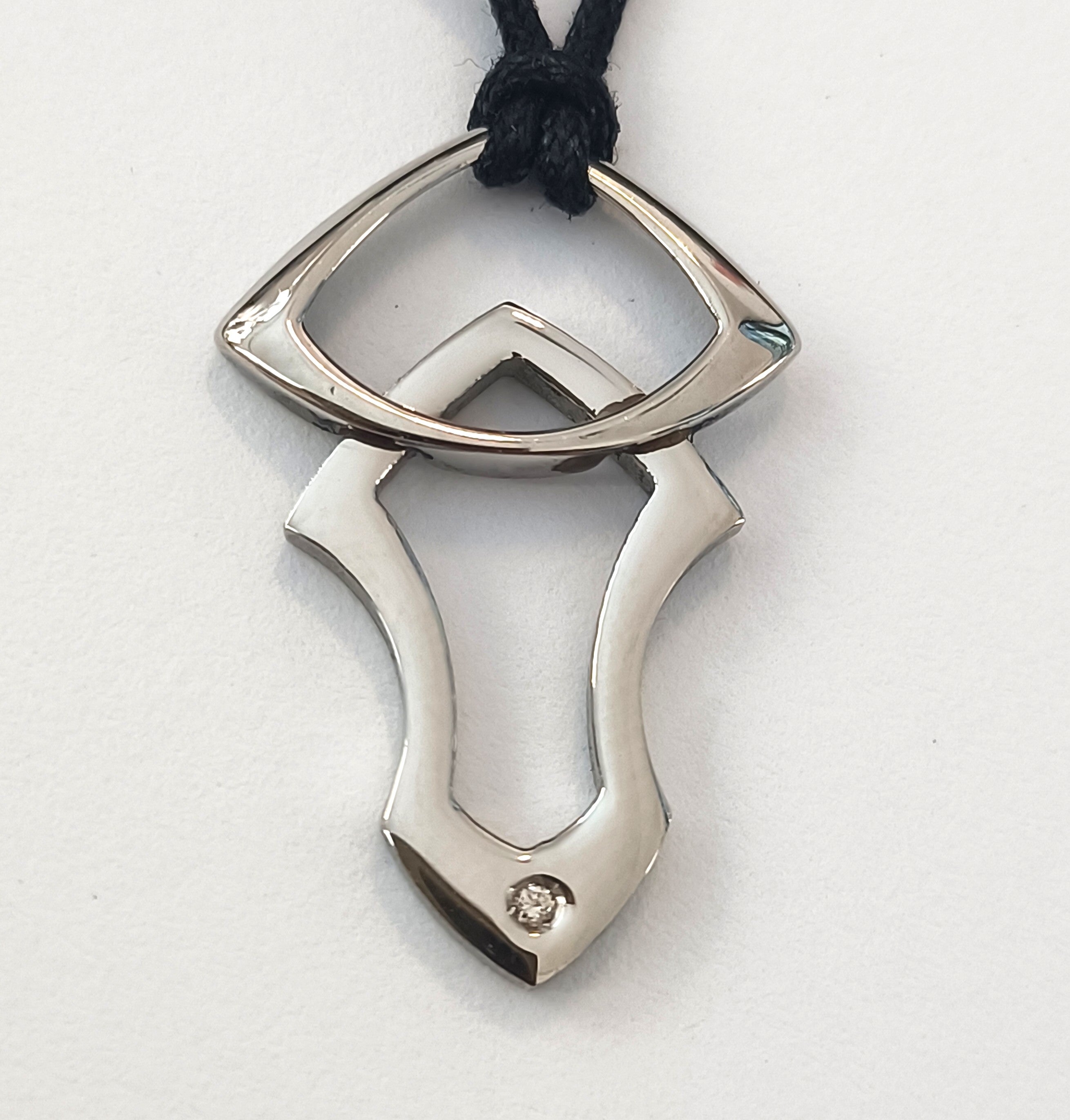 COLLINI IN ACCIAIO  ANALLERGICO CON DIAMANTINO NATURALE